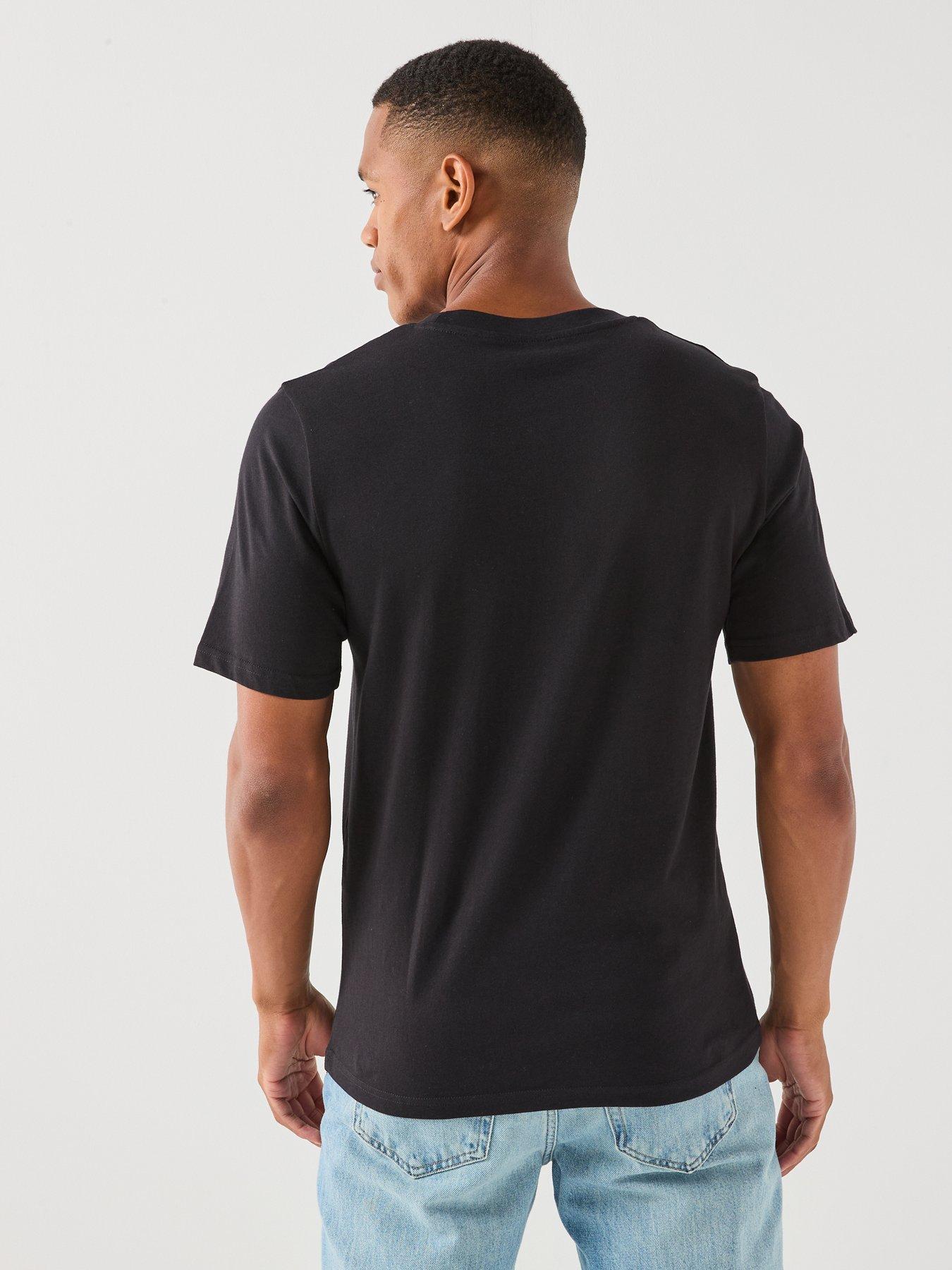 Image 2 of 6 of Jack & Jones Men's Graphic Logo Print Short Sleeve T-Shirt - Black