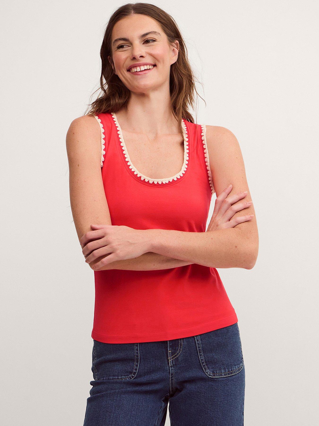Image 1 of 5 of Monsoon Teri Trim Jersey Cami