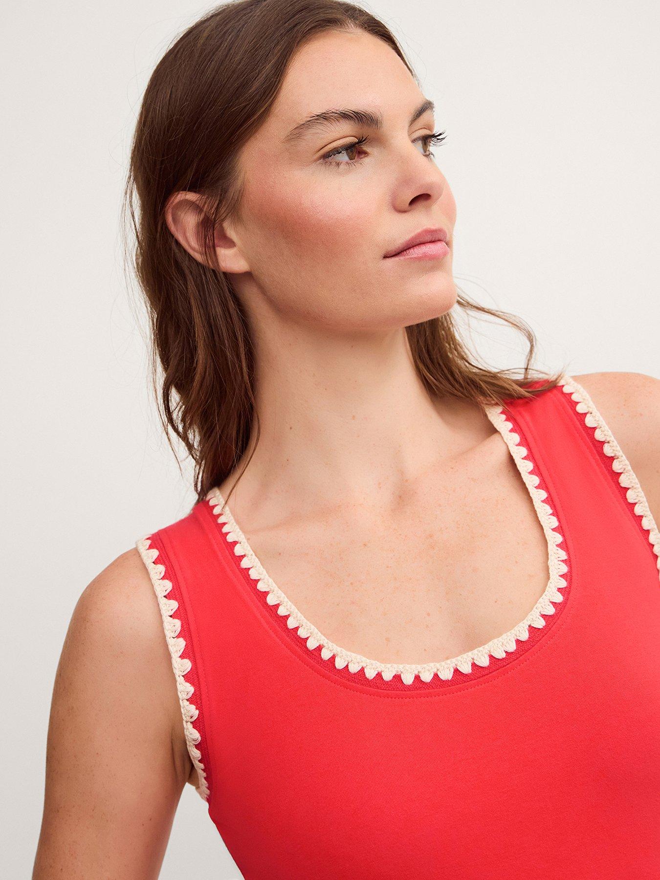 Image 4 of 5 of Monsoon Teri Trim Jersey Cami