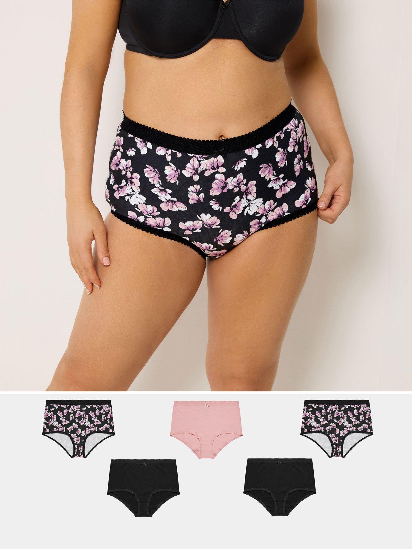 Yours Curve Floral Full Briefs
