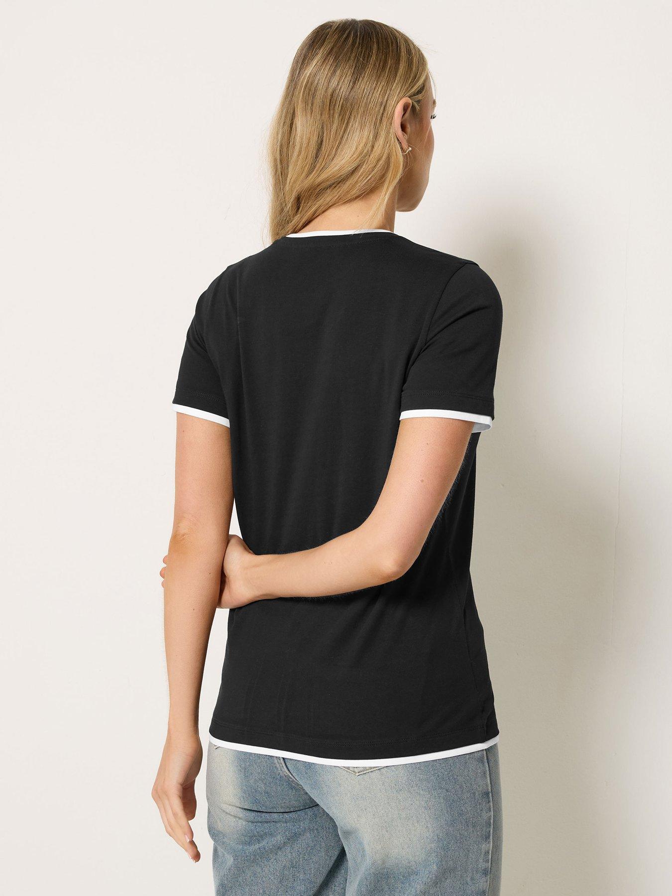 Image 2 of 4 of Long Tall Sally Layer T-Shirt - Black