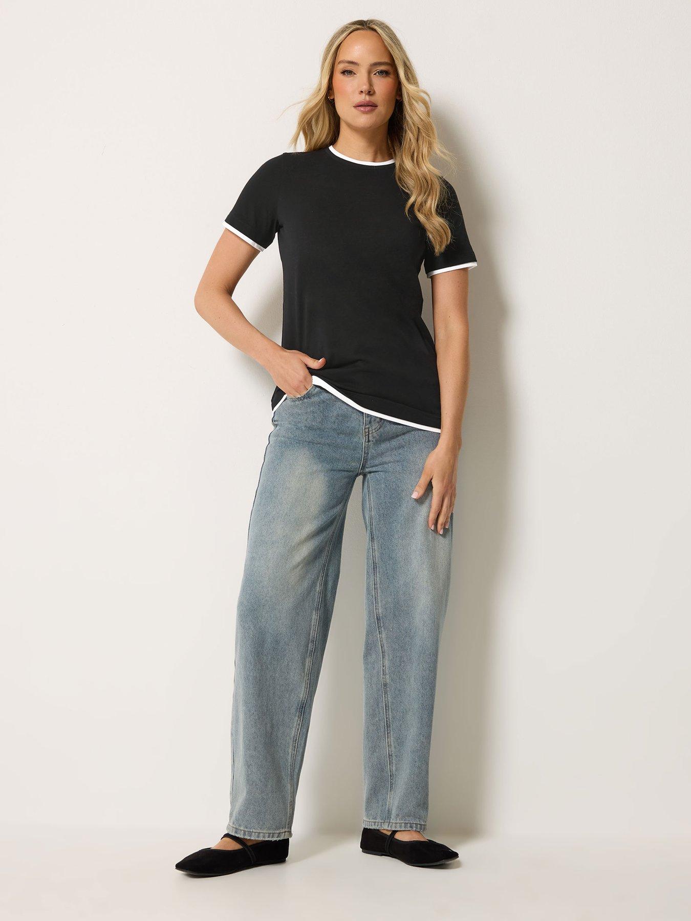 Image 3 of 4 of Long Tall Sally Layer T-Shirt - Black