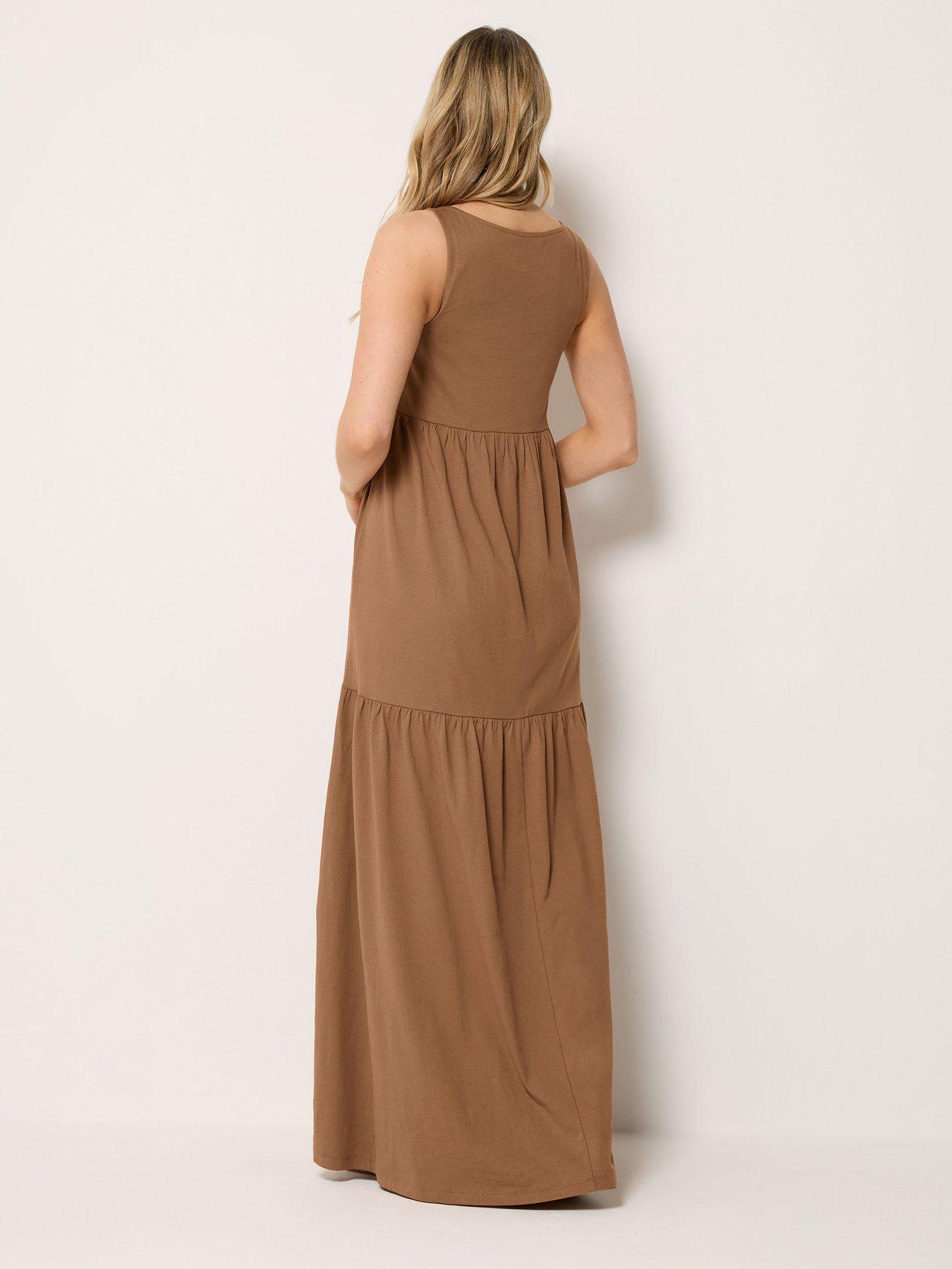 Image 2 of 6 of Long Tall Sally Tall Sleeveless Tiered Maxi Dress