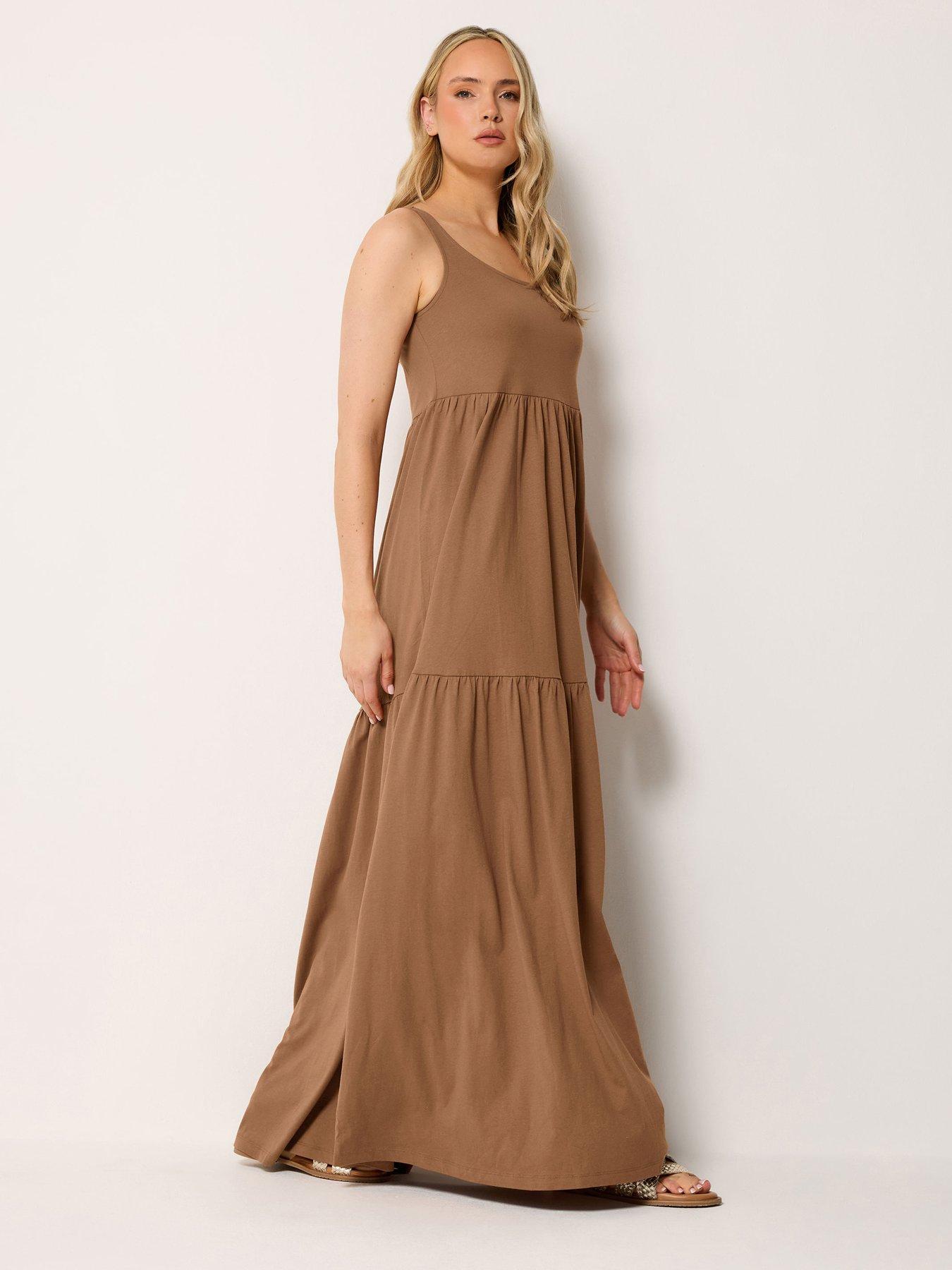 Image 3 of 6 of Long Tall Sally Tall Sleeveless Tiered Maxi Dress