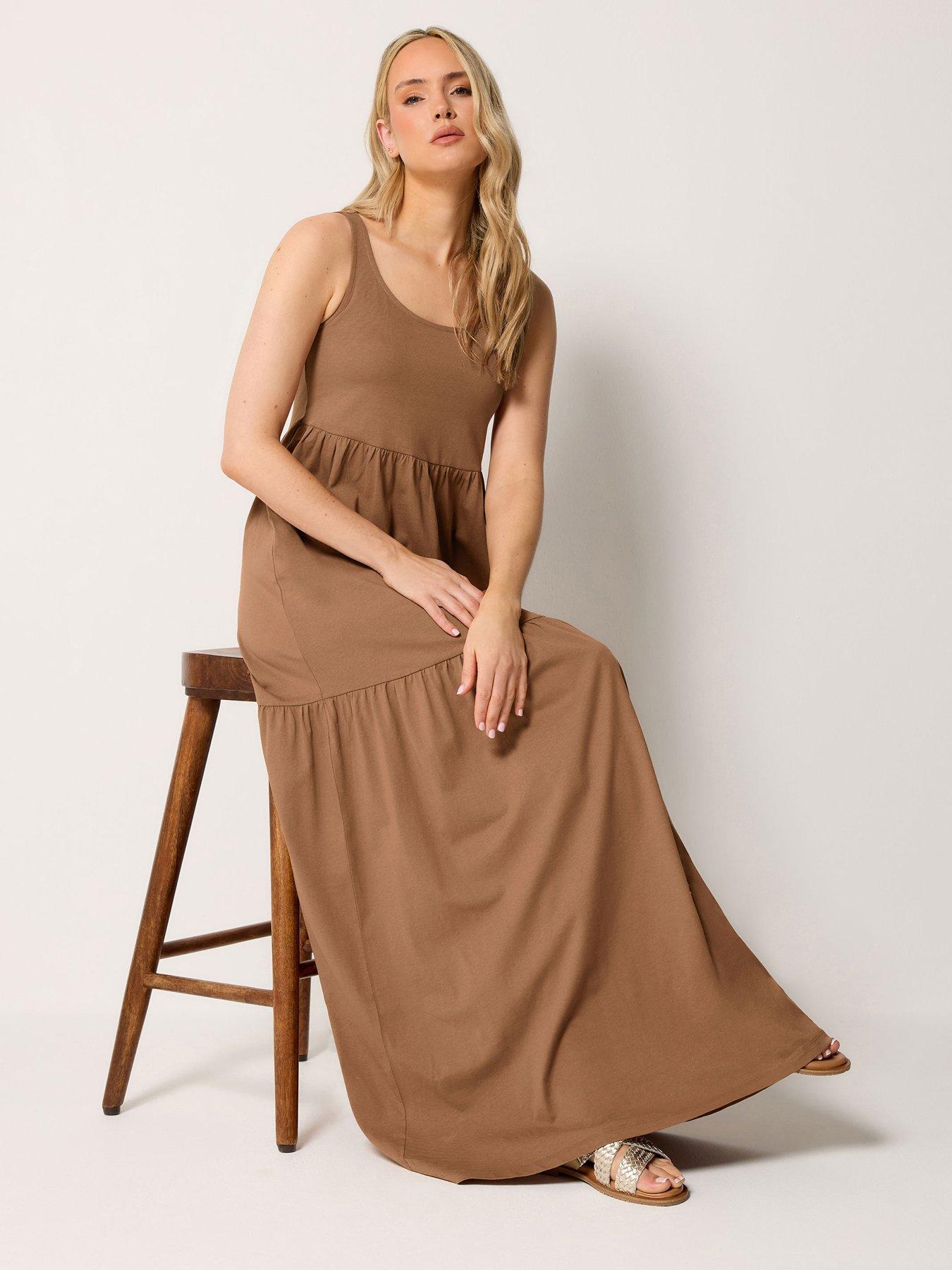 Image 4 of 6 of Long Tall Sally Tall Sleeveless Tiered Maxi Dress
