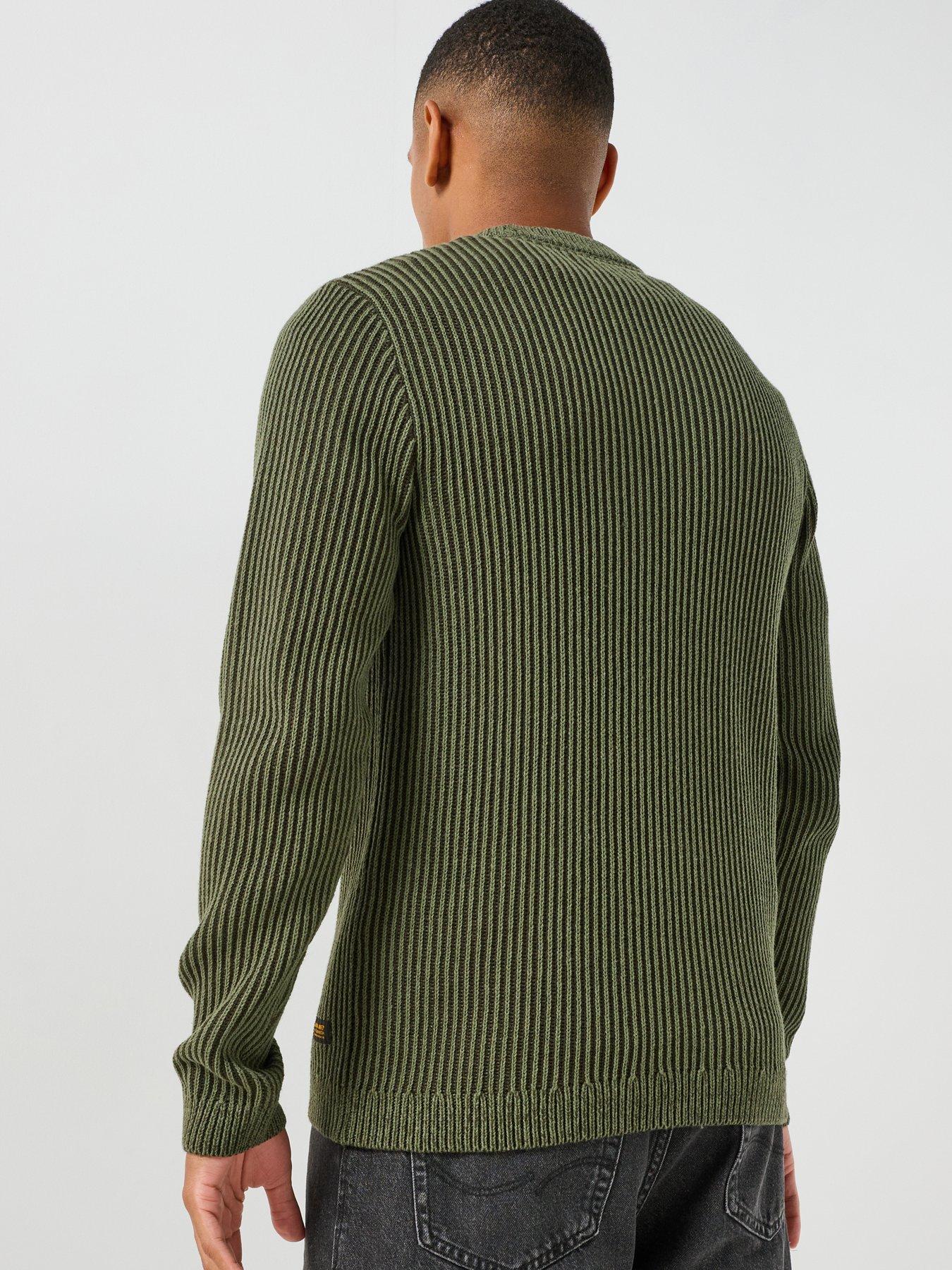 Image 2 of 5 of Jack & Jones Dover Crew Neck Knitted Jumper - Khaki