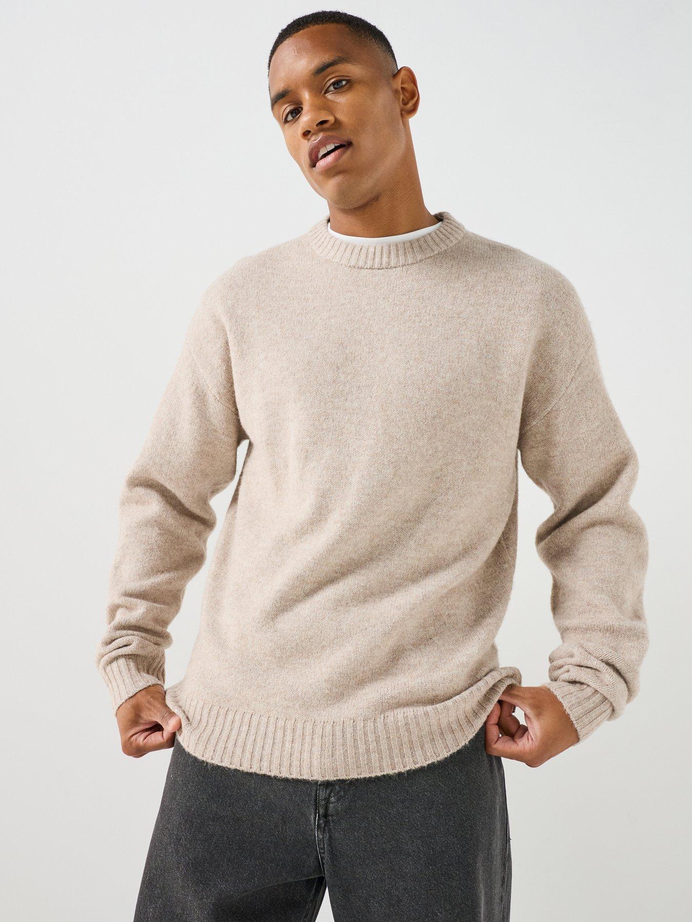 Jack & Jones Soho Ollie Crew Neck Knitted Jumper - Beige