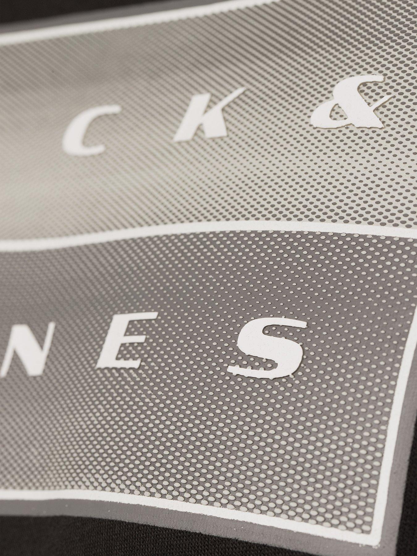 Image 4 of 5 of Jack & Jones Plus Fusion Box Hoodie - Black