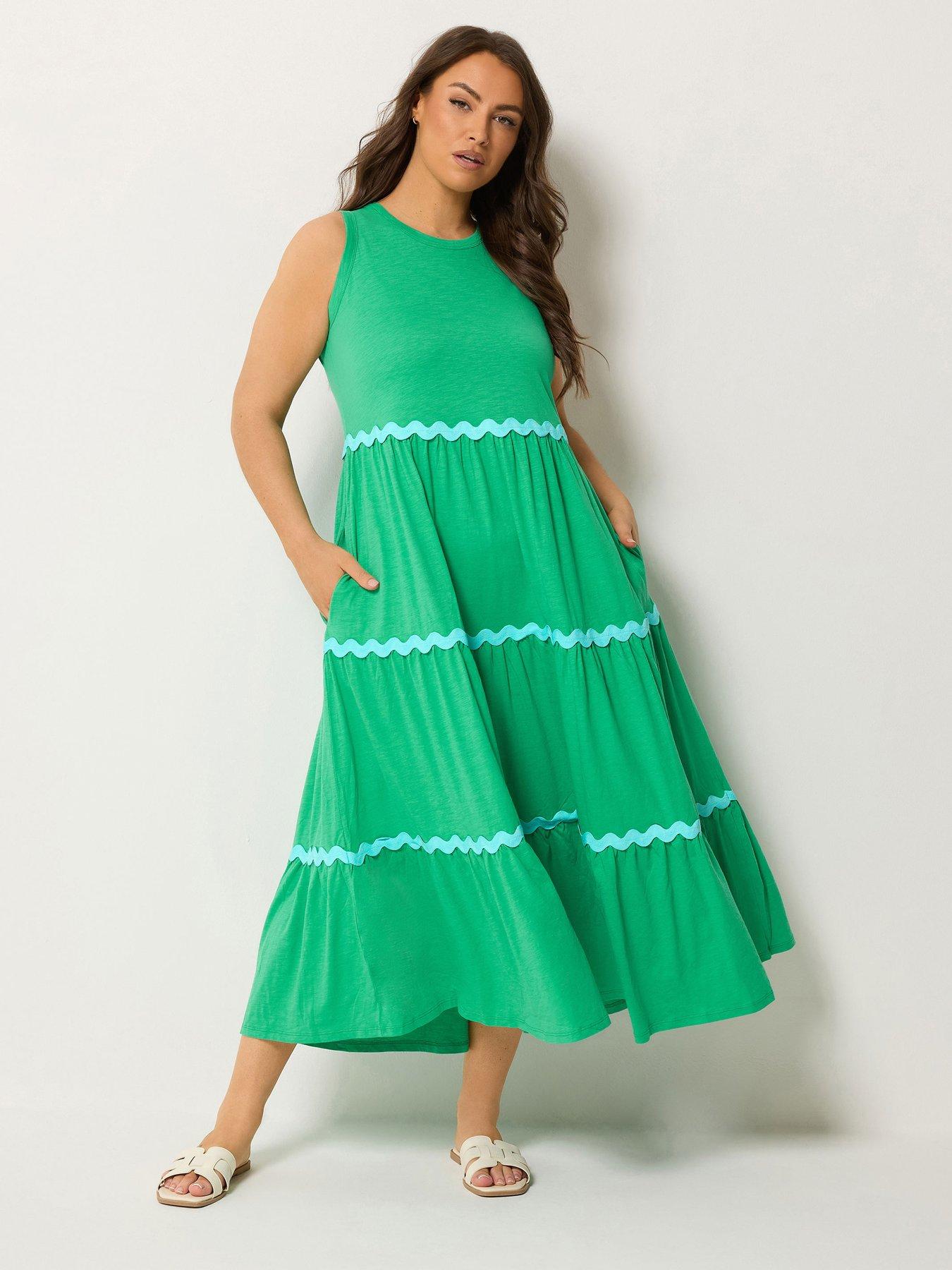 Yours Curve Contrast Ric Trim Dress