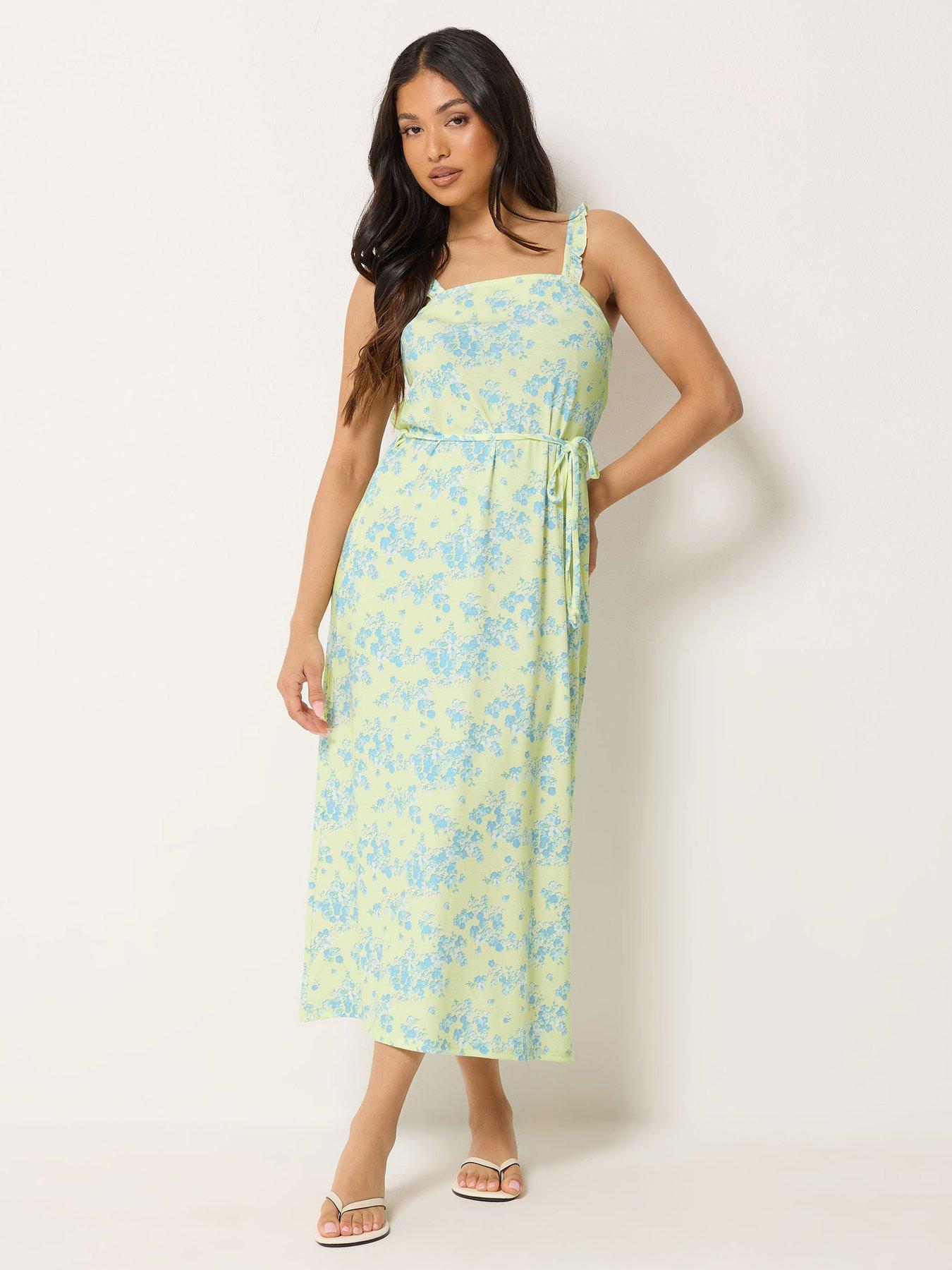 PixieGirl Petite Ditsy Strappy Maxi Dress