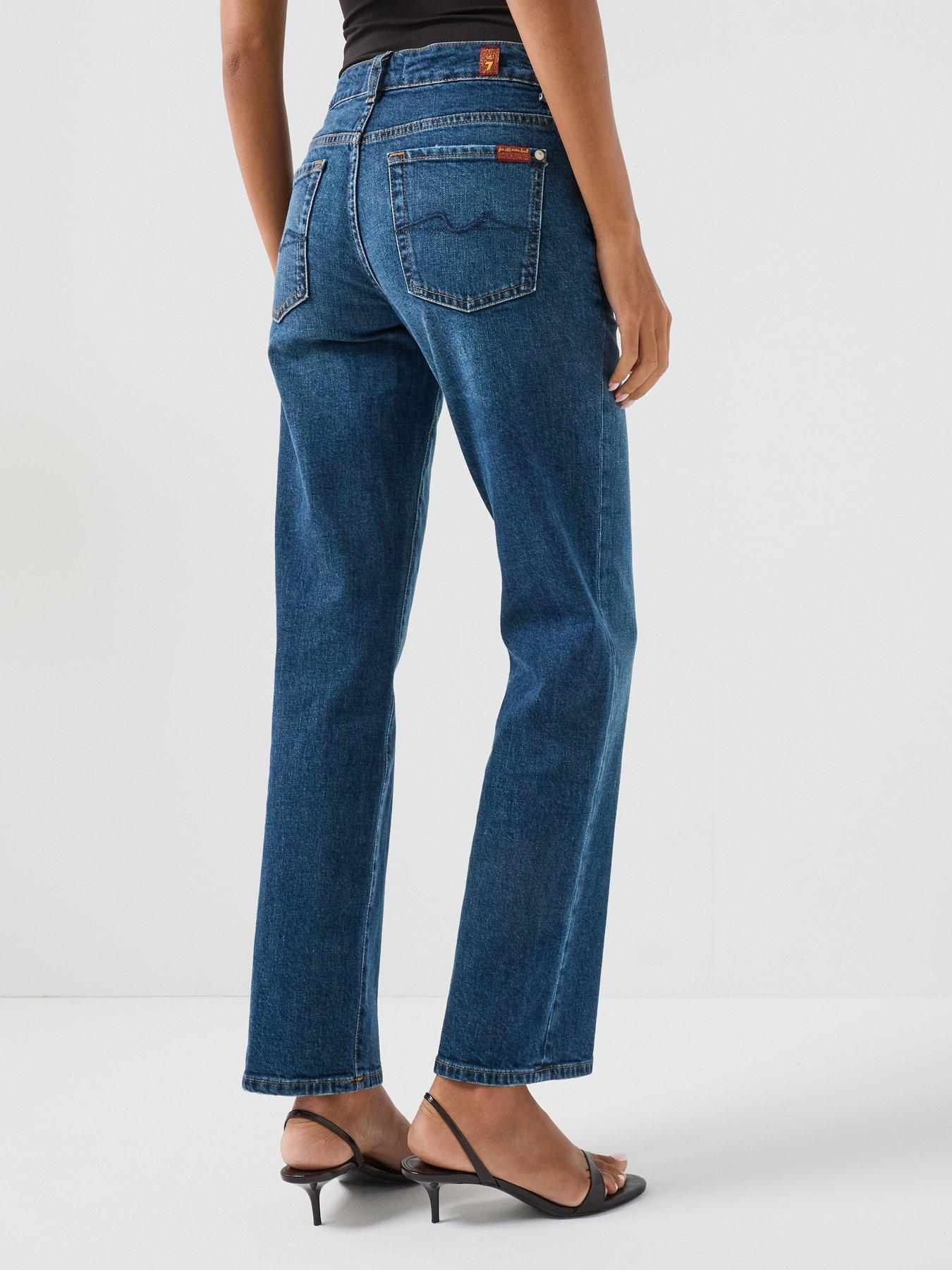Image 2 of 6 of 7 FOR ALL MANKIND Comfort Calie Straight Jeans - Indiglow Blue