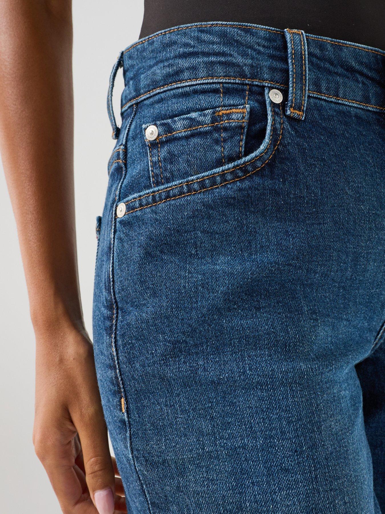 Image 5 of 6 of 7 FOR ALL MANKIND Comfort Calie Straight Jeans - Indiglow Blue