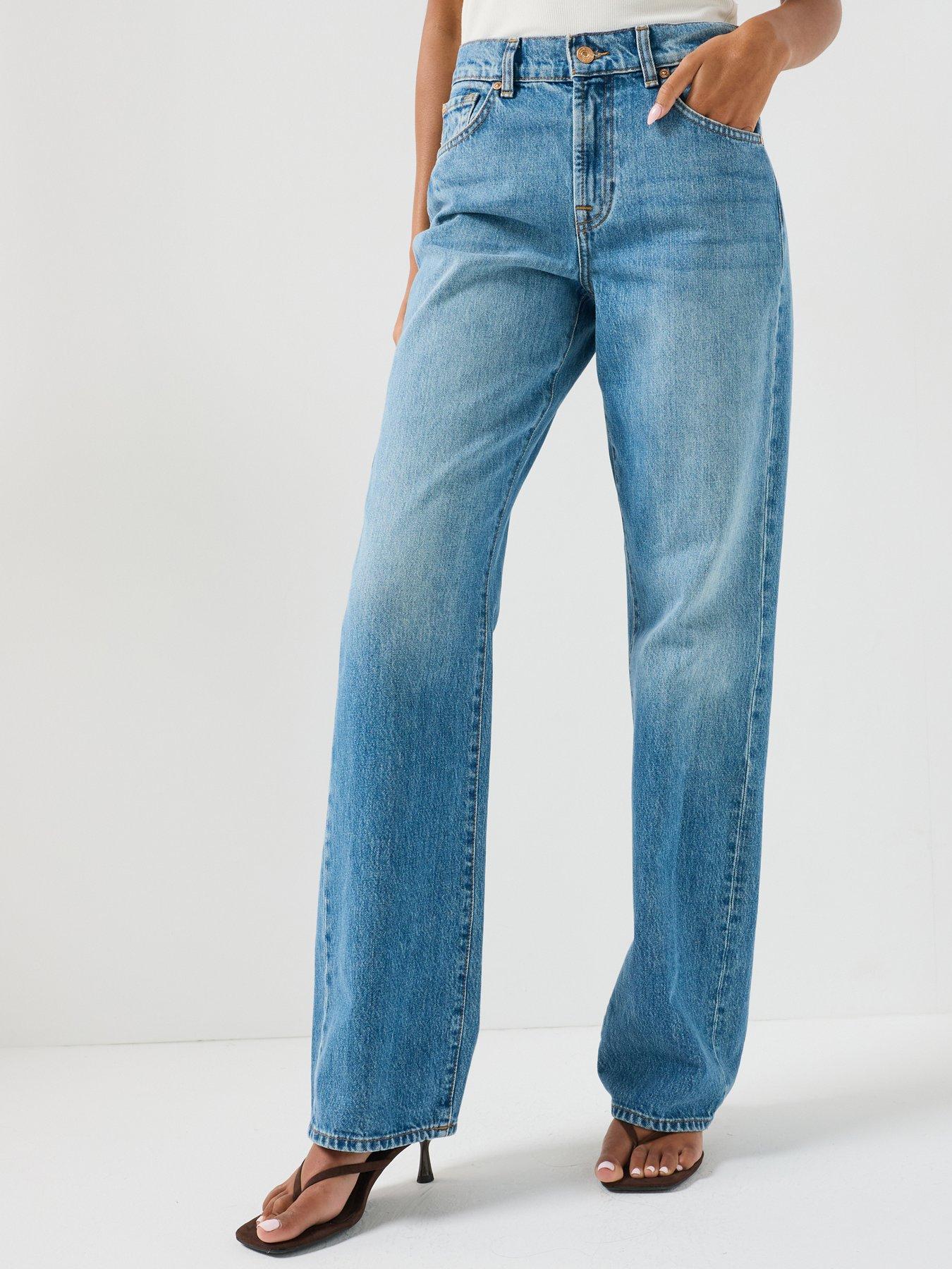 Image 1 of 6 of 7 FOR ALL MANKIND Rigid Tess Jeans - Skyfrost Blue