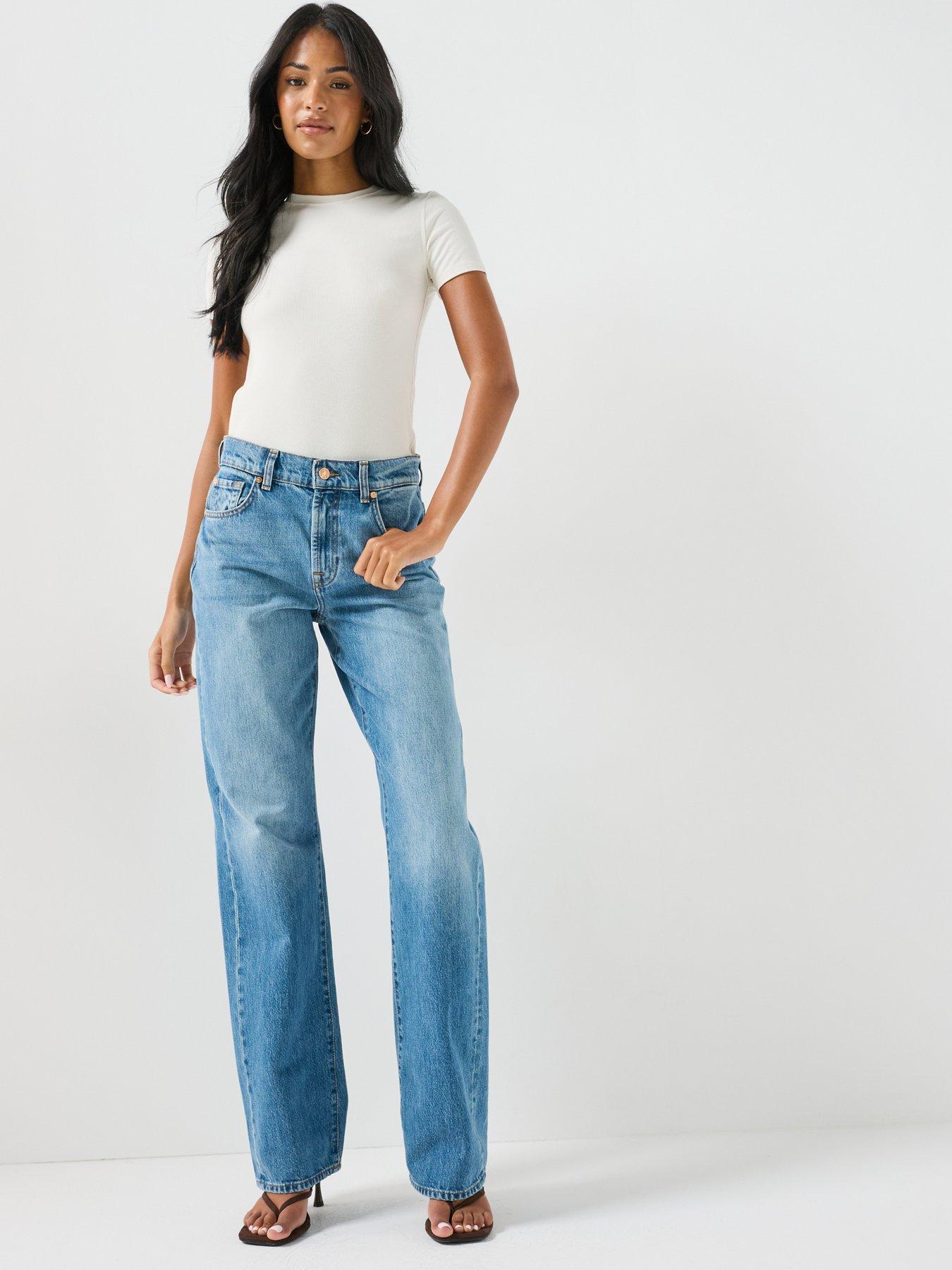 Image 3 of 6 of 7 FOR ALL MANKIND Rigid Tess Jeans - Skyfrost Blue
