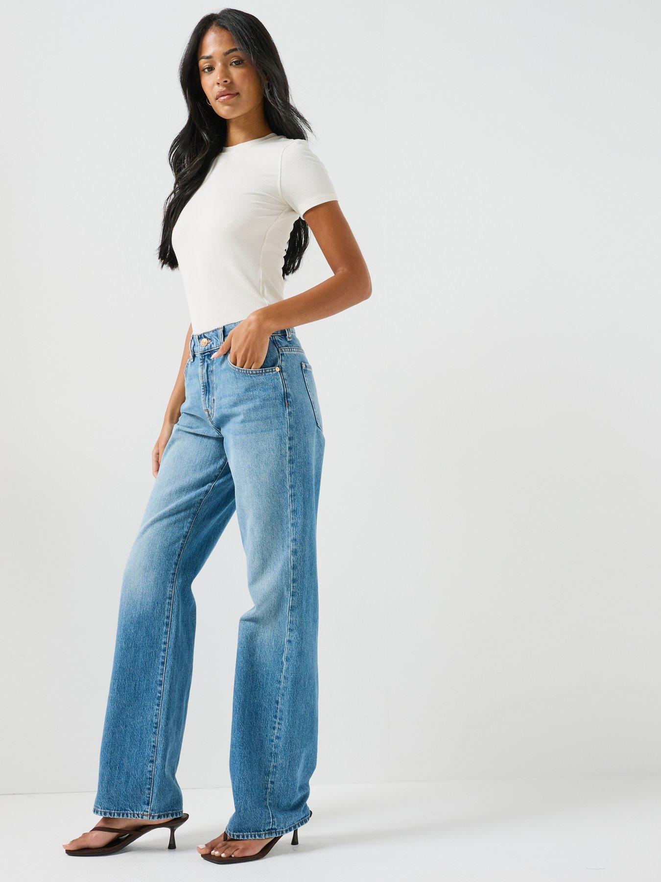Image 4 of 6 of 7 FOR ALL MANKIND Rigid Tess Jeans - Skyfrost Blue