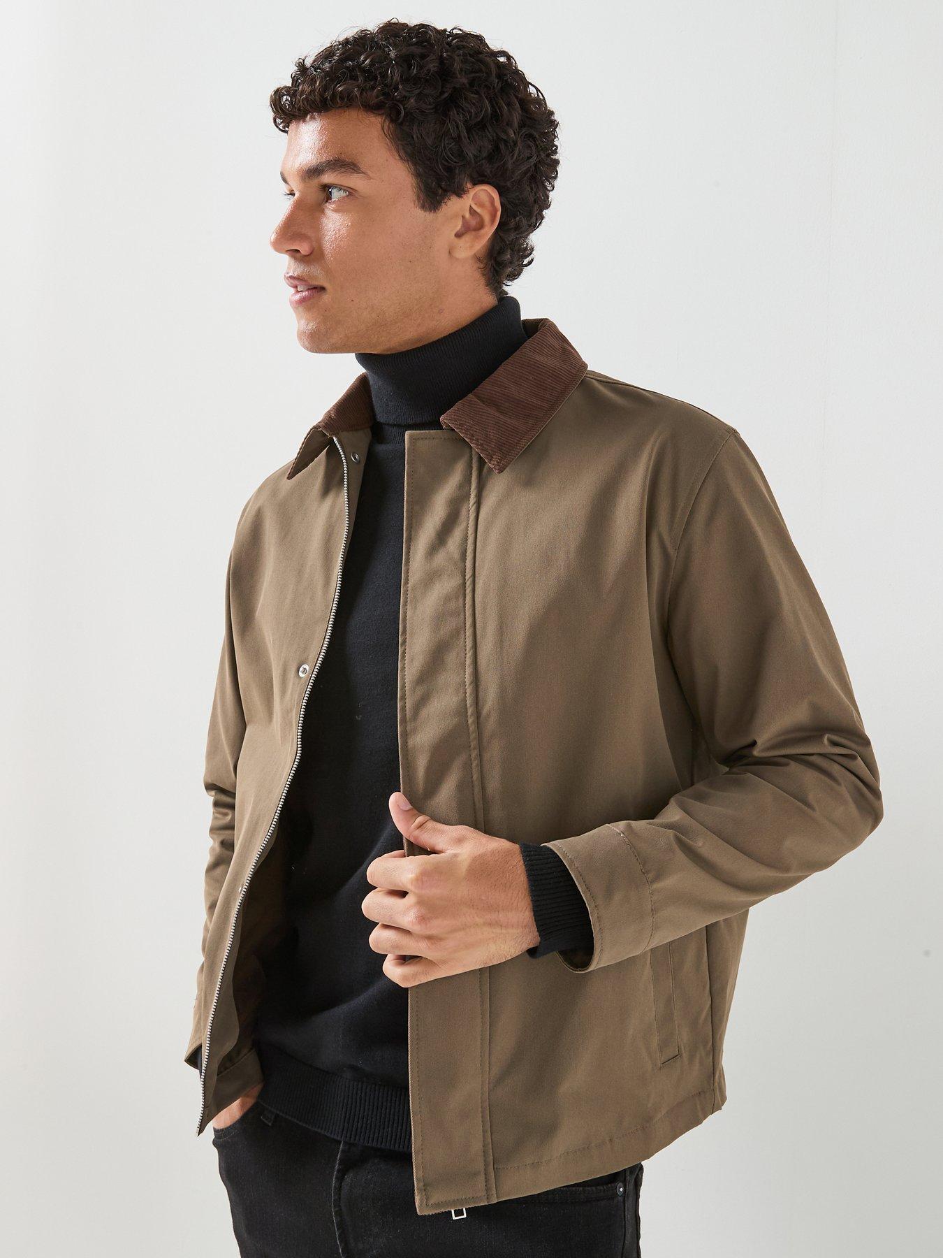 Image 1 of 6 of Jack & Jones Men's Workwear Jacket with Spread Collar - Brown