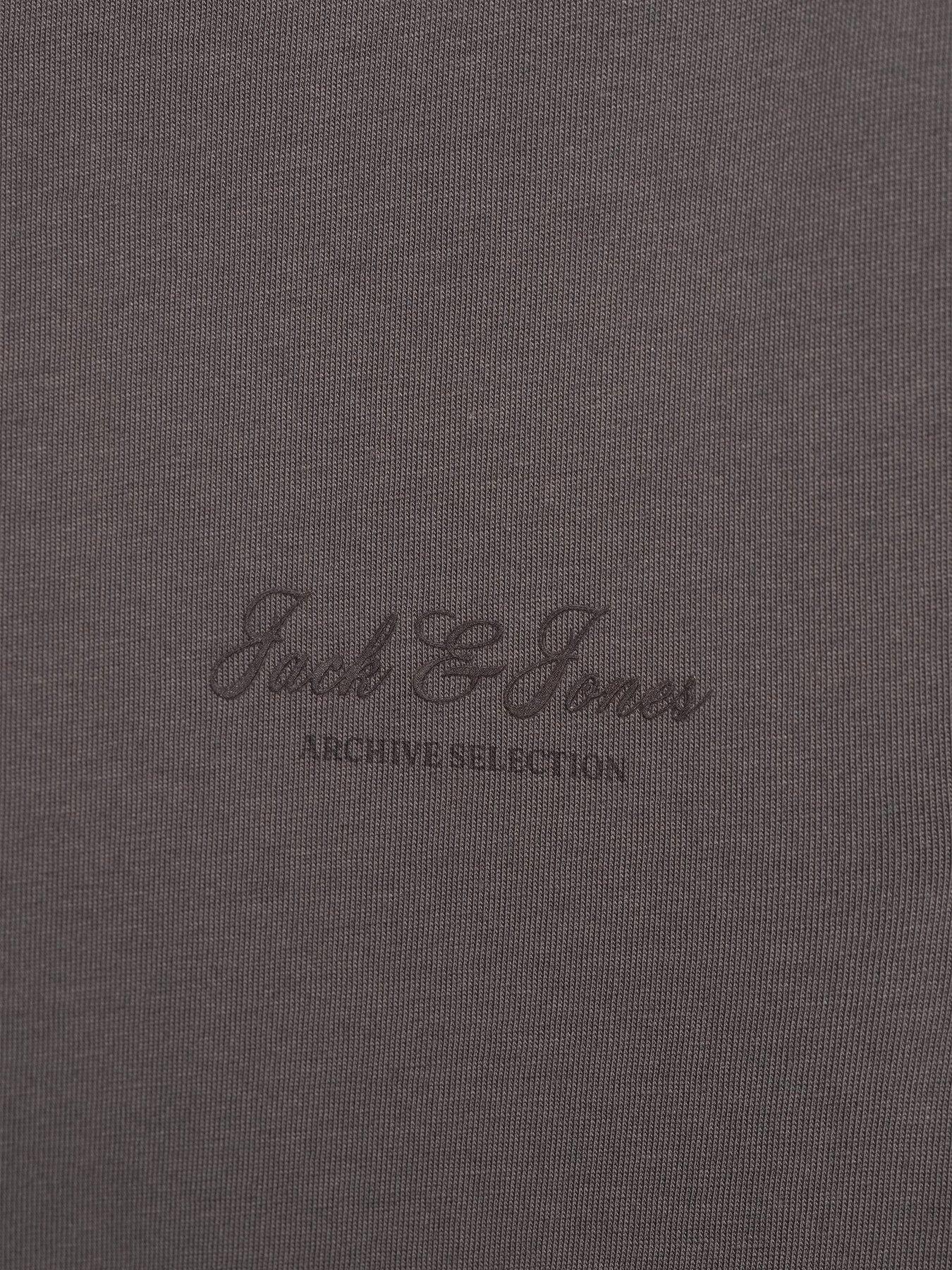Image 4 of 5 of Jack & Jones Plus Archive Graphic T-Shirt - Dark Grey
