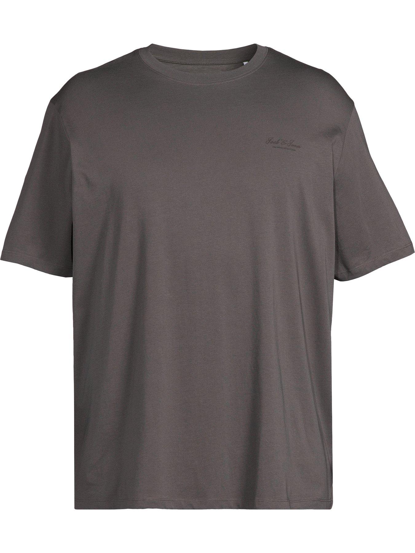Image 5 of 5 of Jack & Jones Plus Archive Graphic T-Shirt - Dark Grey