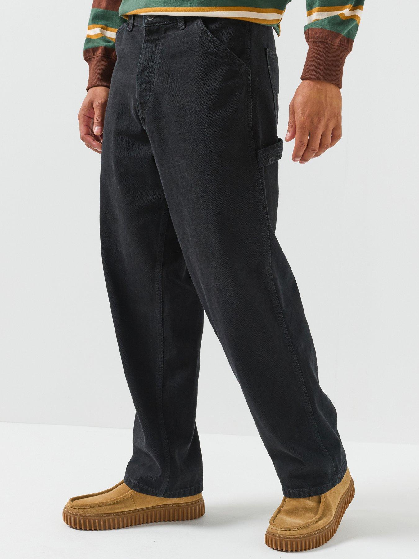 Image 1 of 6 of Jack & Jones Alex Carpenter Loose Fit Jeans - Black