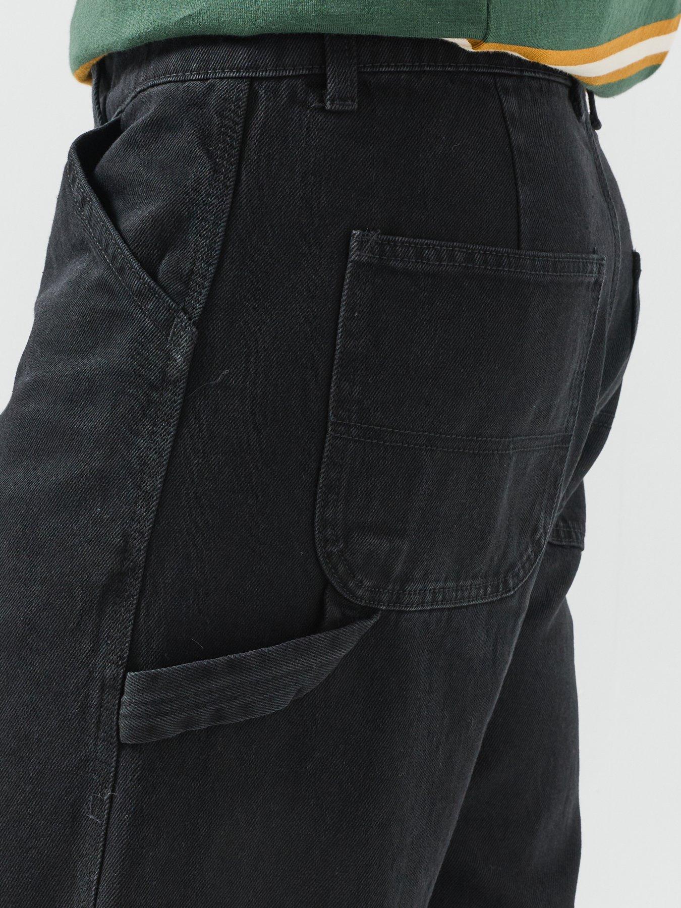 Image 6 of 6 of Jack & Jones Alex Carpenter Loose Fit Jeans - Black
