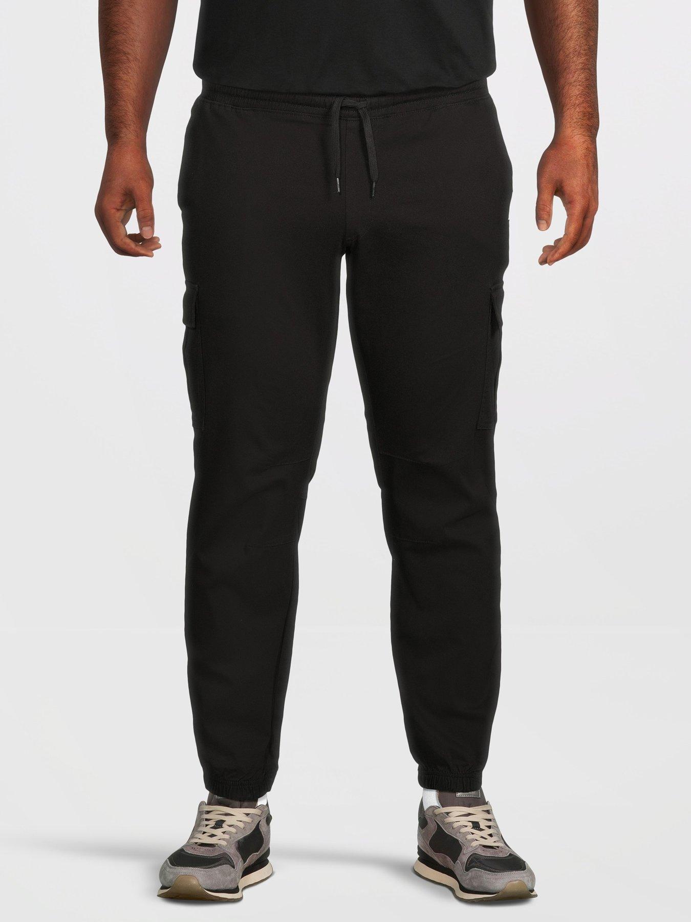 Jack & Jones Plus Kane Dylan Cuffed Cargo Pants - Black
