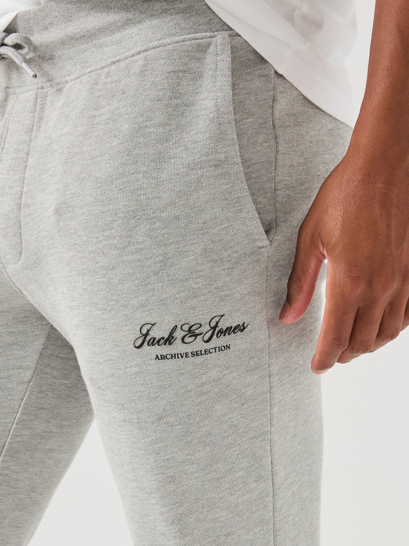 Image 5 of 6 of Jack & Jones Gordon Archive Joggers - Light Grey