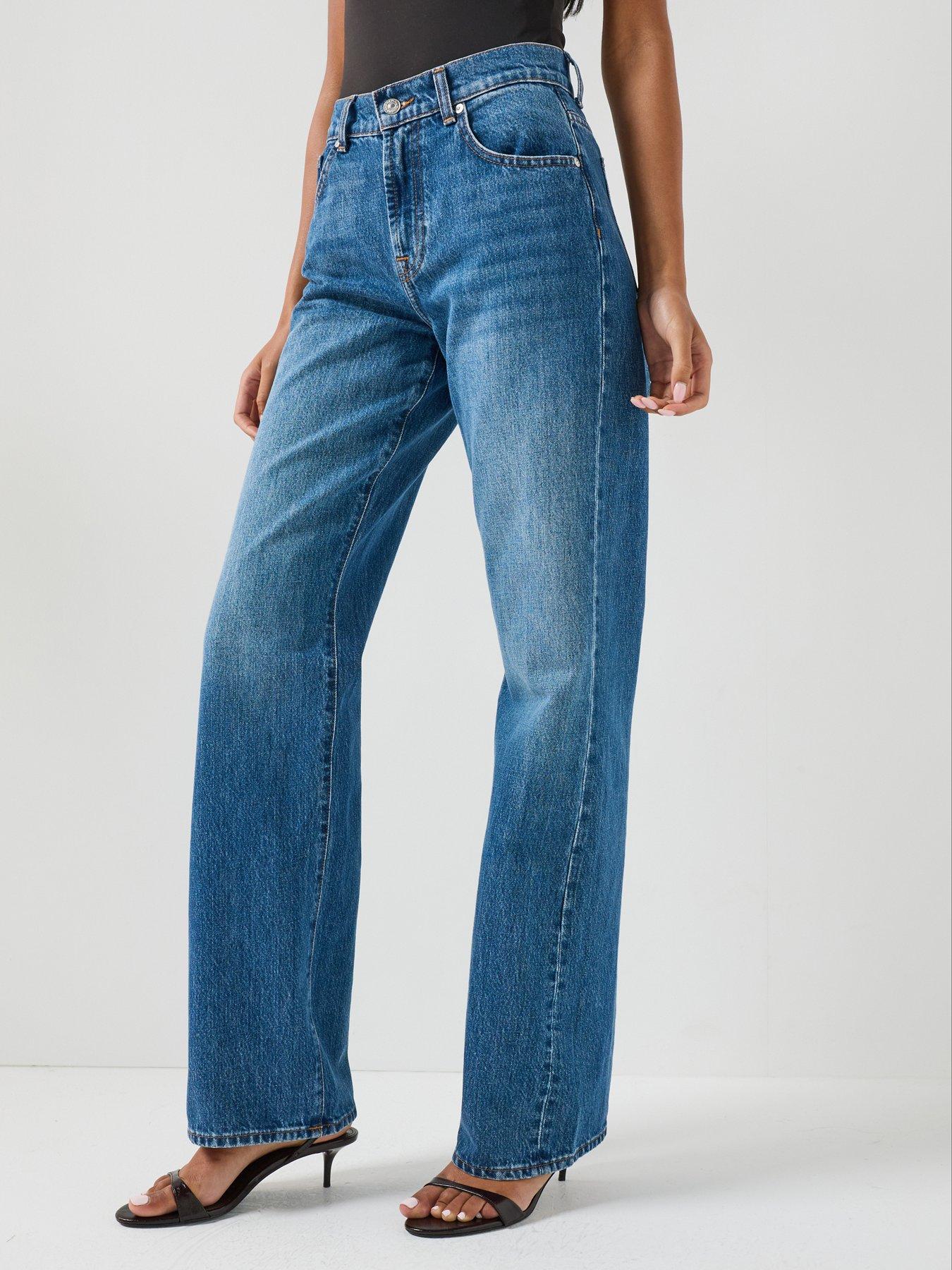 Image 1 of 6 of 7 FOR ALL MANKIND Rigid Tess Trouser In Darkwind - Blue