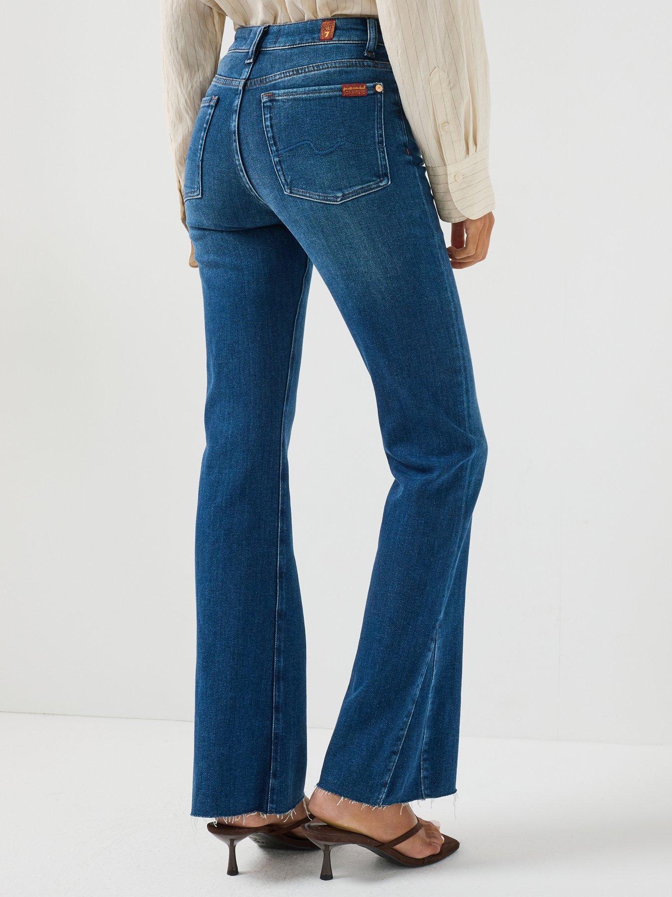 Image 2 of 6 of 7 FOR ALL MANKIND Slim Illusion The Leggy Bootcut Jeans - Current Blue