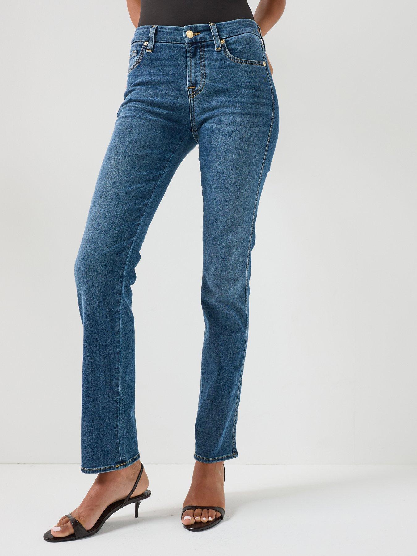 Image 1 of 6 of 7 FOR ALL MANKIND Bair Kimmie Straight In Duchess - Blue