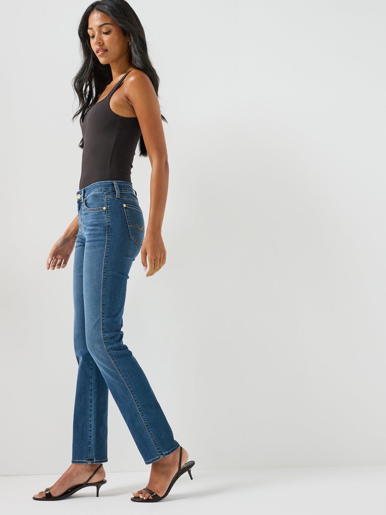 Image 4 of 6 of 7 FOR ALL MANKIND Bair Kimmie Straight In Duchess - Blue