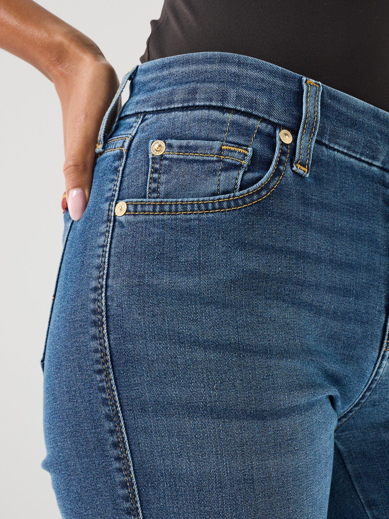Image 5 of 6 of 7 FOR ALL MANKIND Bair Kimmie Straight In Duchess - Blue