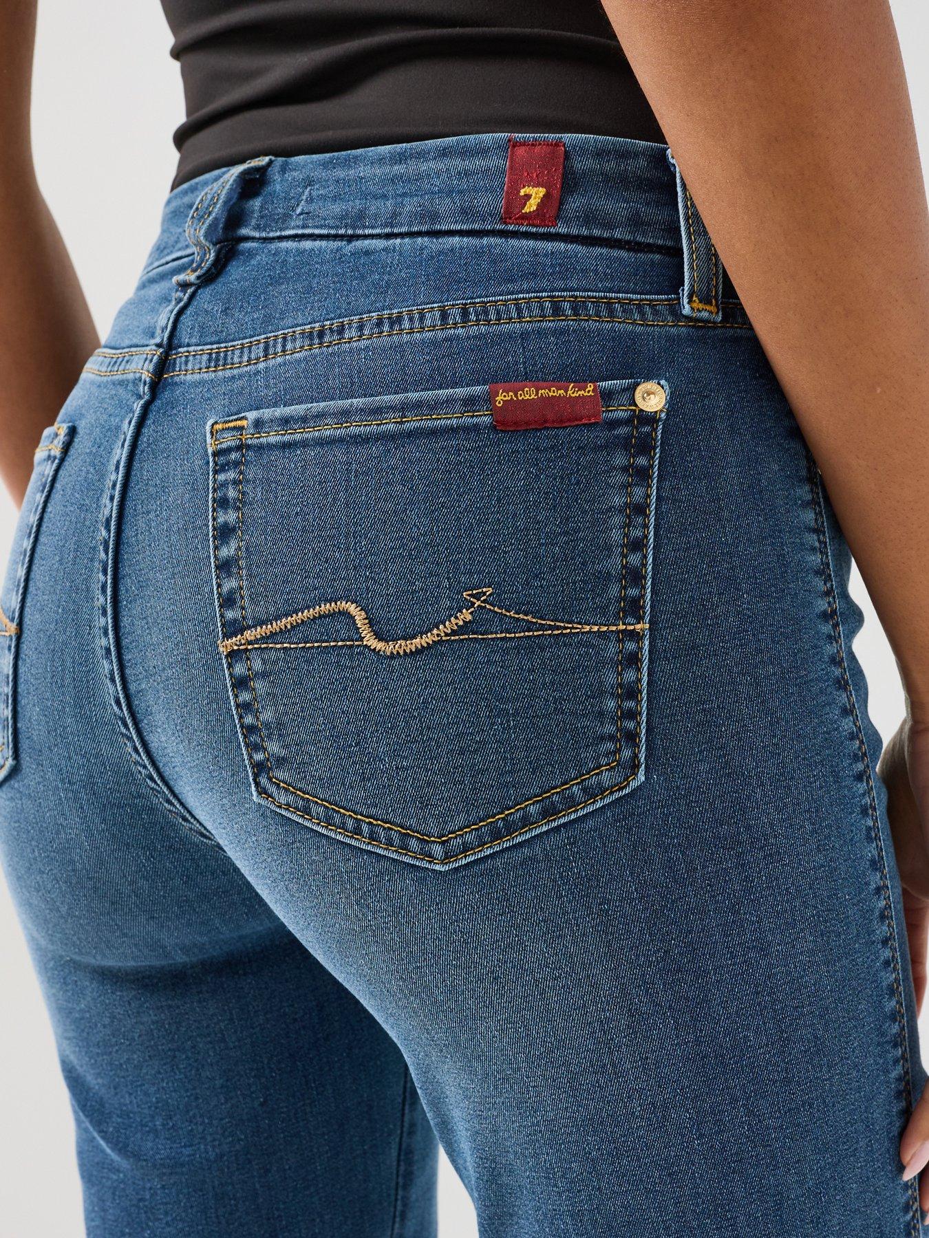 Image 6 of 6 of 7 FOR ALL MANKIND Bair Kimmie Straight In Duchess - Blue
