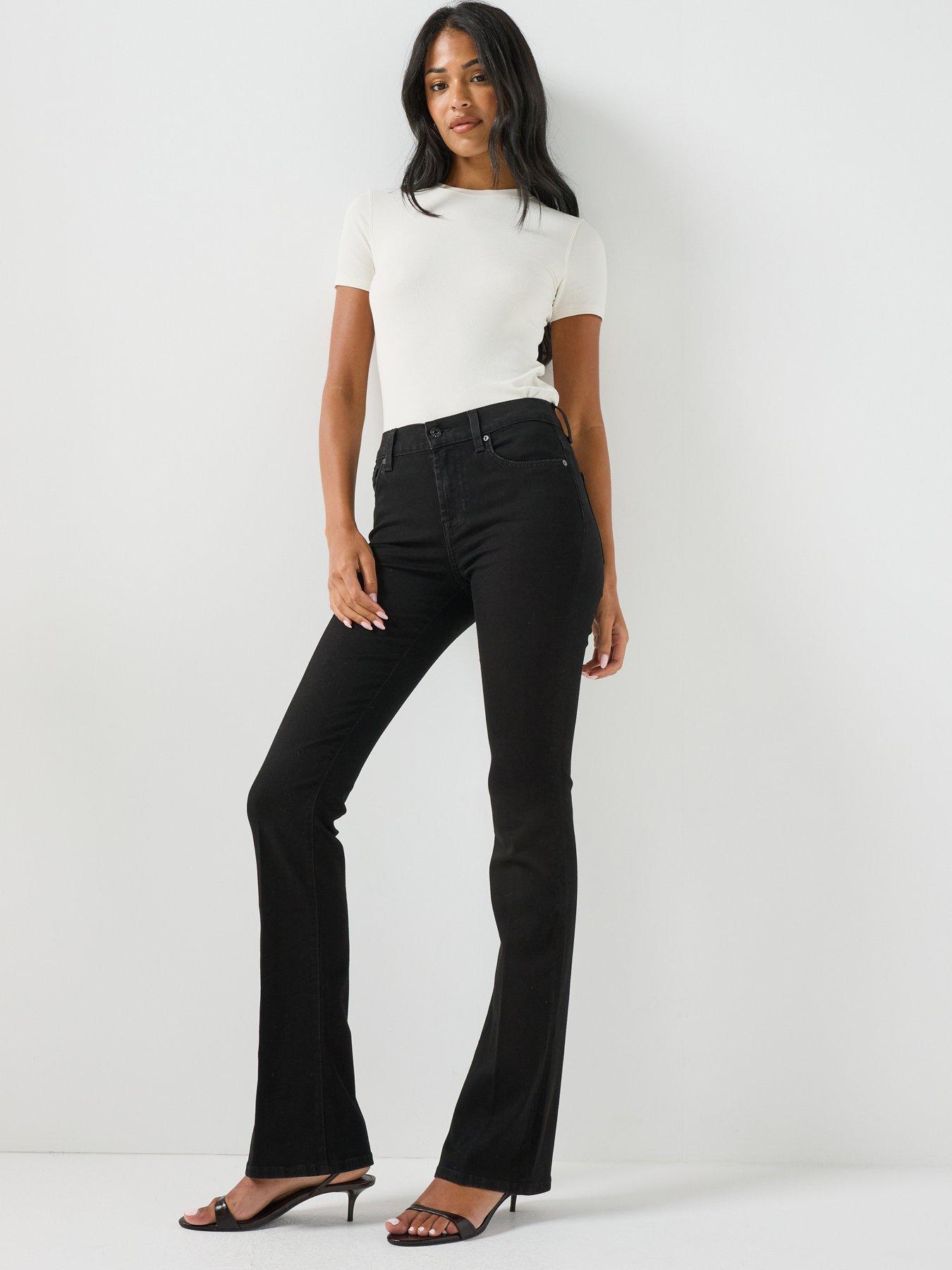 Image 3 of 6 of 7 FOR ALL MANKIND Bootcut Jeans - Black