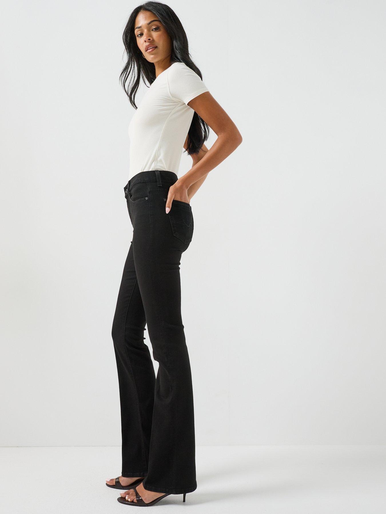 Image 4 of 6 of 7 FOR ALL MANKIND Bootcut Jeans - Black