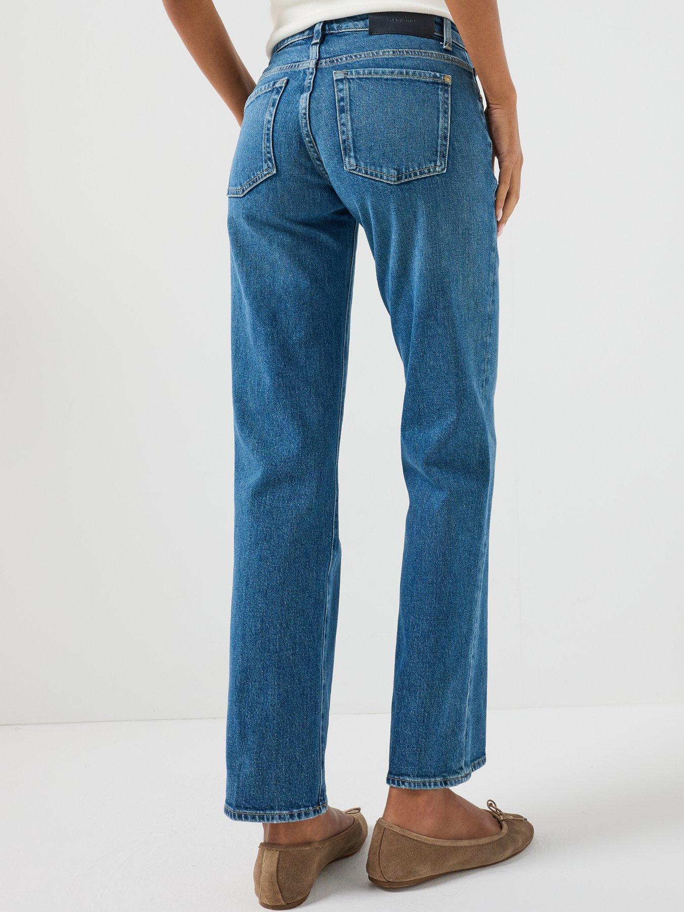 Image 2 of 6 of 7 FOR ALL MANKIND Calie Straight Jeans - Blue
