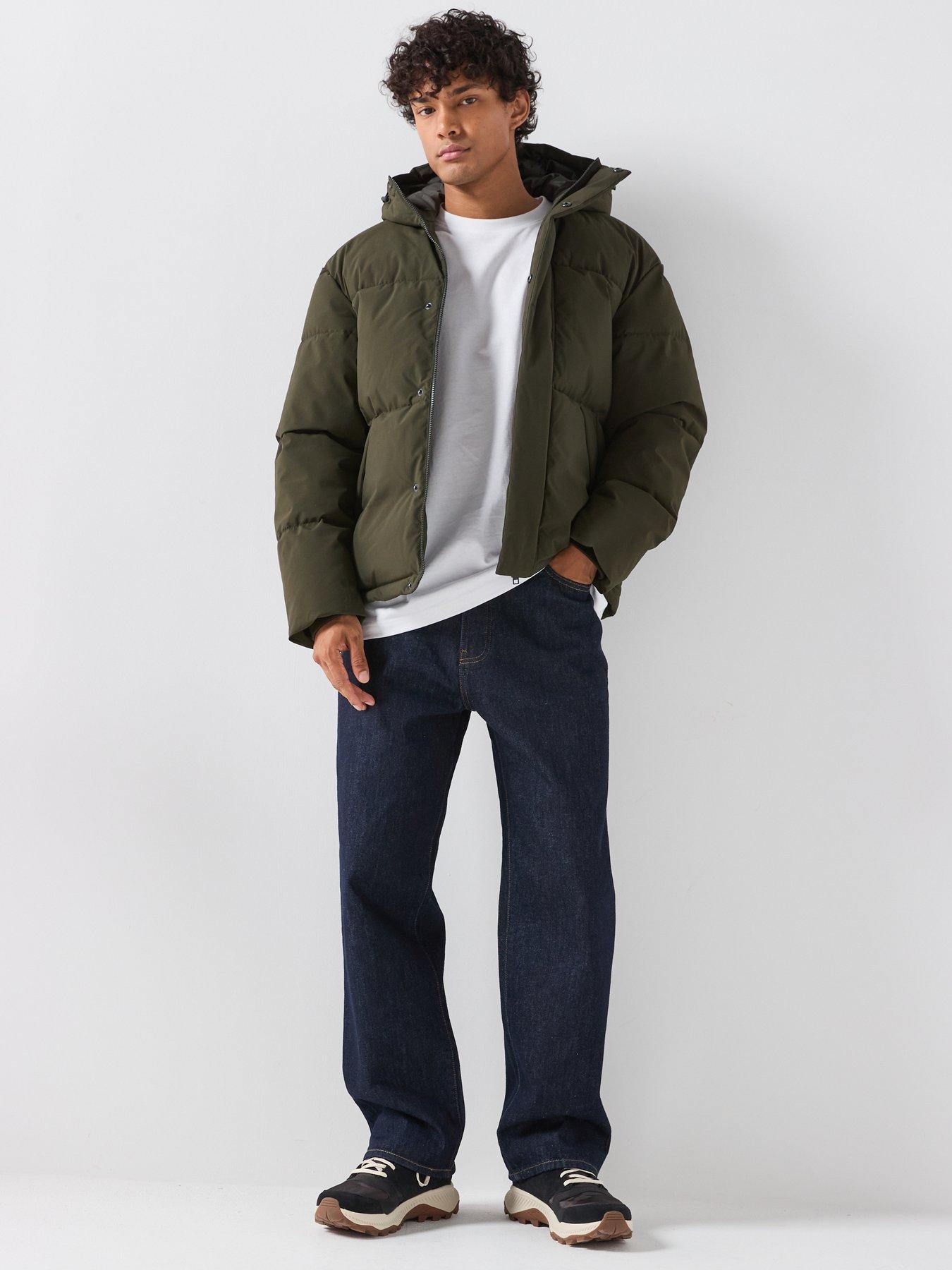 Image 3 of 6 of Jack & Jones Men's Soho Hooded Puffer Jacket - Khaki
