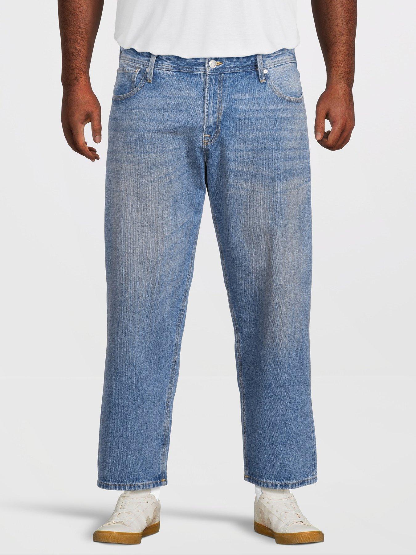 Jack & Jones Men's Blue Chris Relaxed Fit Jeans Medium - Image 2