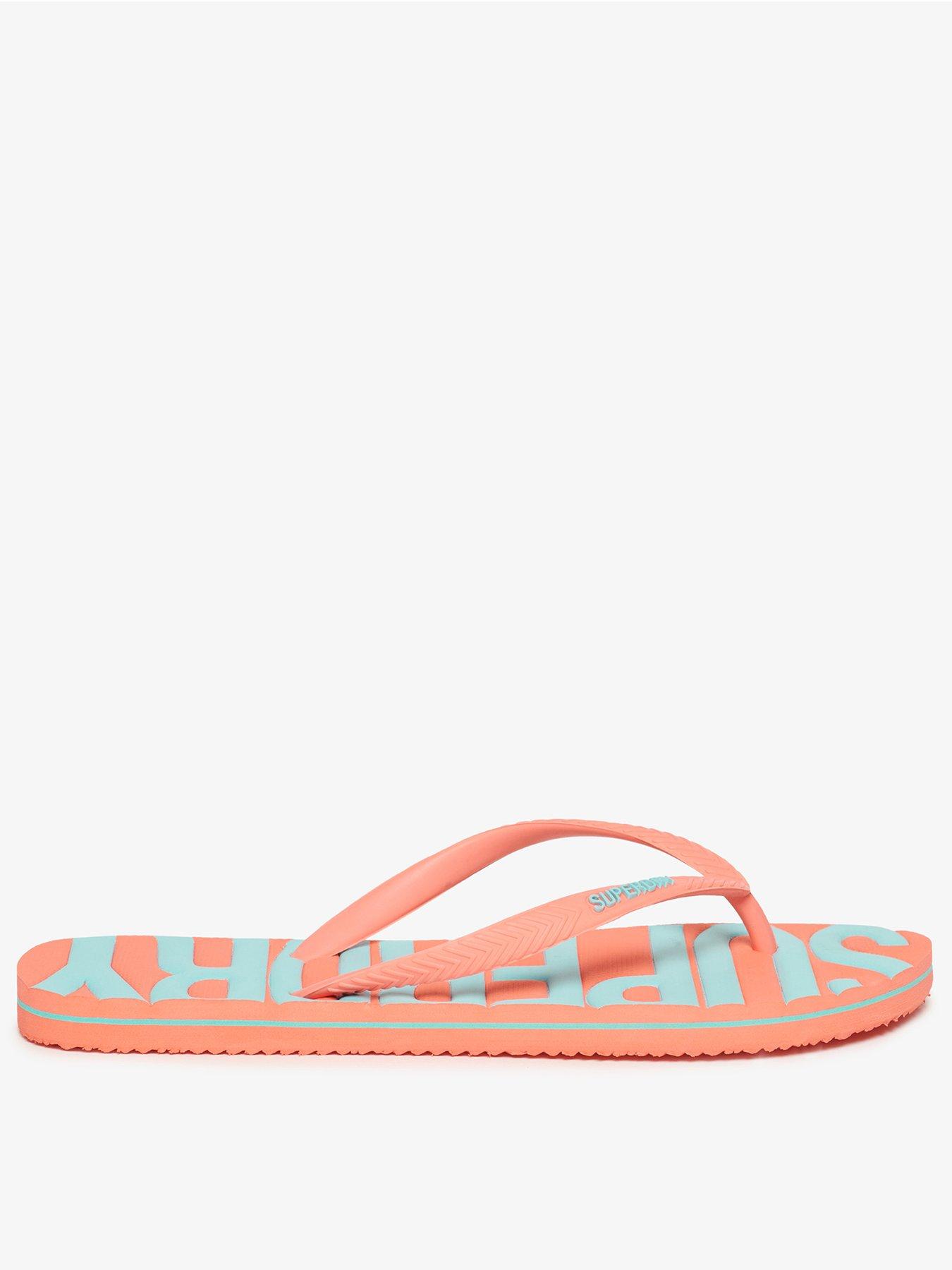 Image 1 of 7 of Superdry Vintage Vegan Flip Flop - Orange