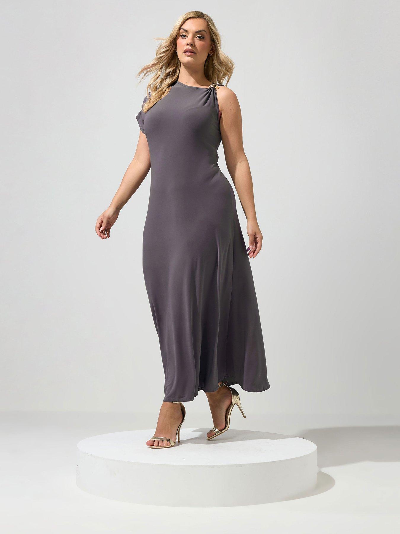 sachin and babi light blue dress The White Company Women's XL Viscose Slip Dress Dark Grey Loungewear S –  Newlife Online main image 0