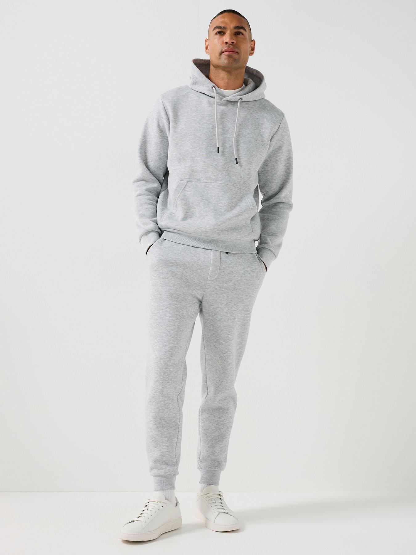 Image 1 of 6 of Jack & Jones Bradley Tracksuit Set - Grey