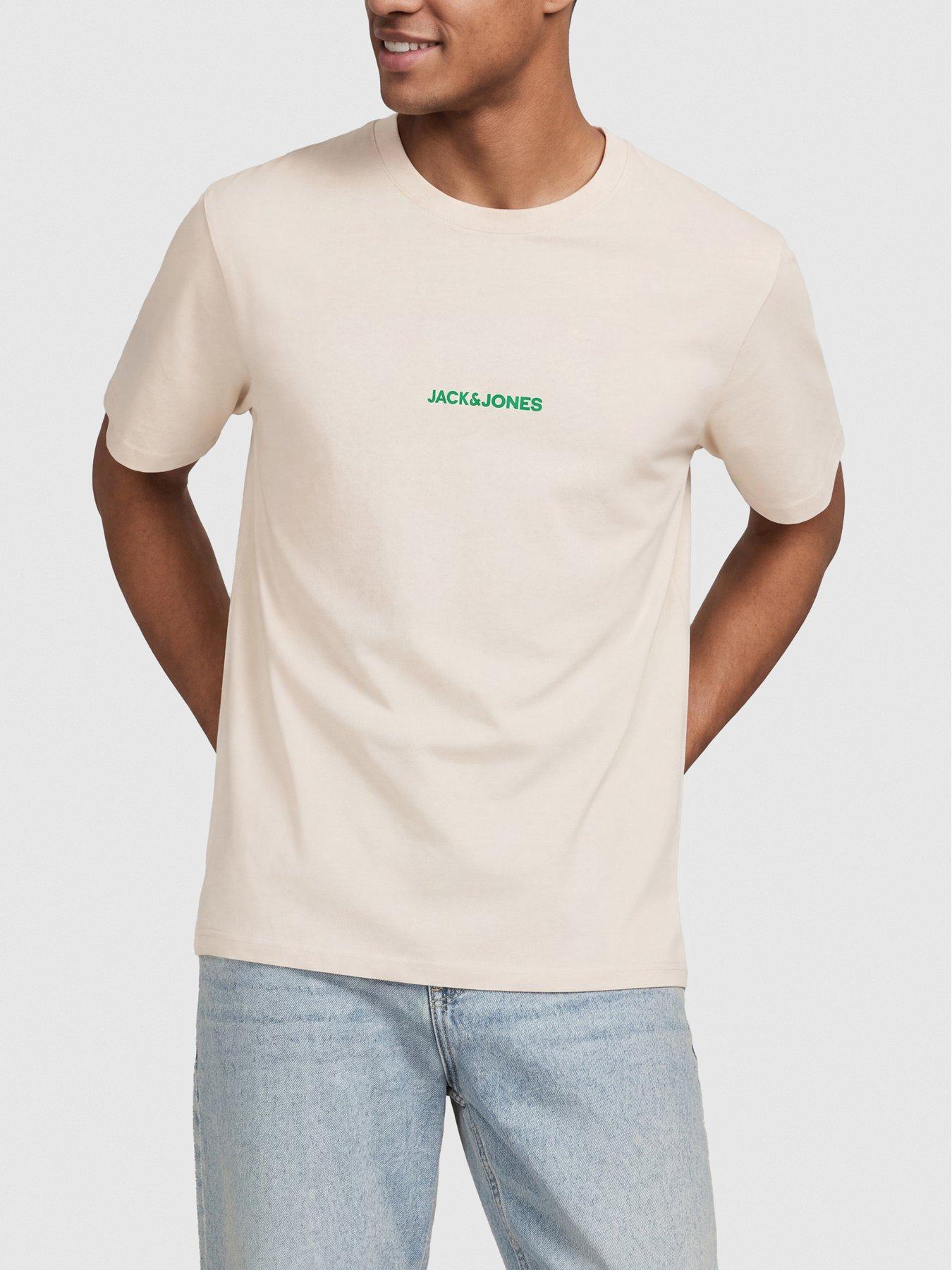 Image 2 of 5 of Jack & Jones Kendrick Crew Neck T-Shirt 4 Pack - Turbulence