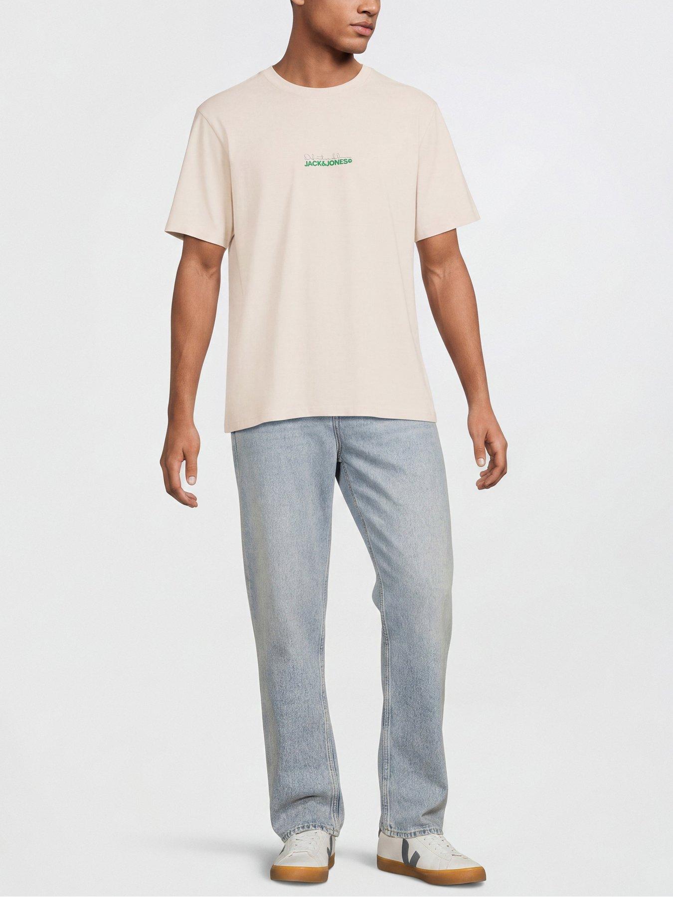 Image 4 of 5 of Jack & Jones Kendrick Crew Neck T-Shirt 4 Pack - Turbulence