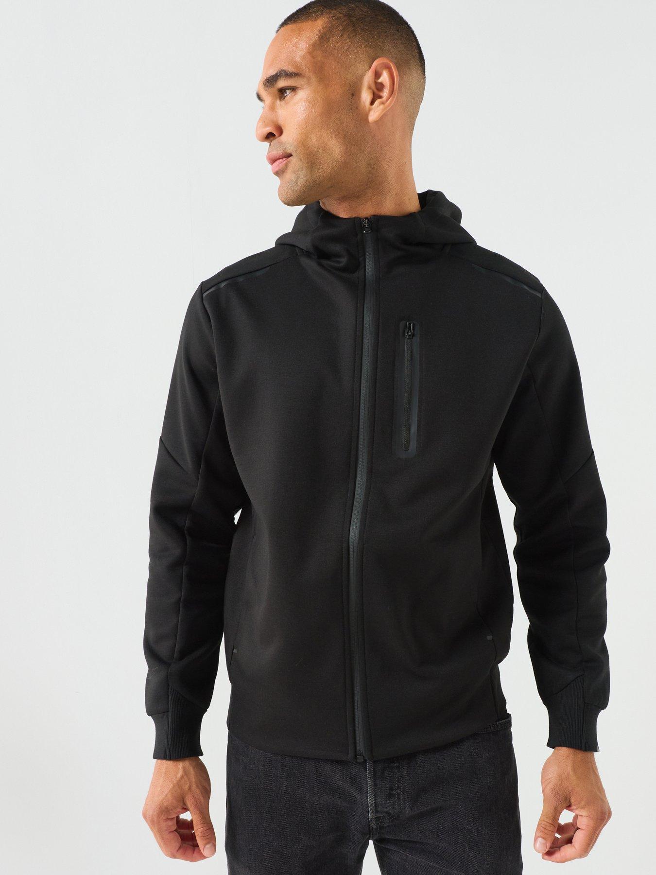 Jack & Jones Fusion Full Zip Hoodie - Black