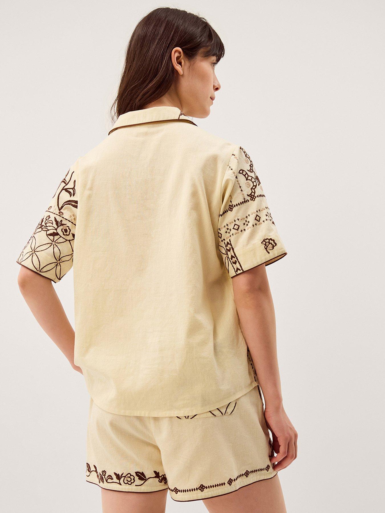 Image 2 of 5 of Monsoon Carly Shirt - Cream
