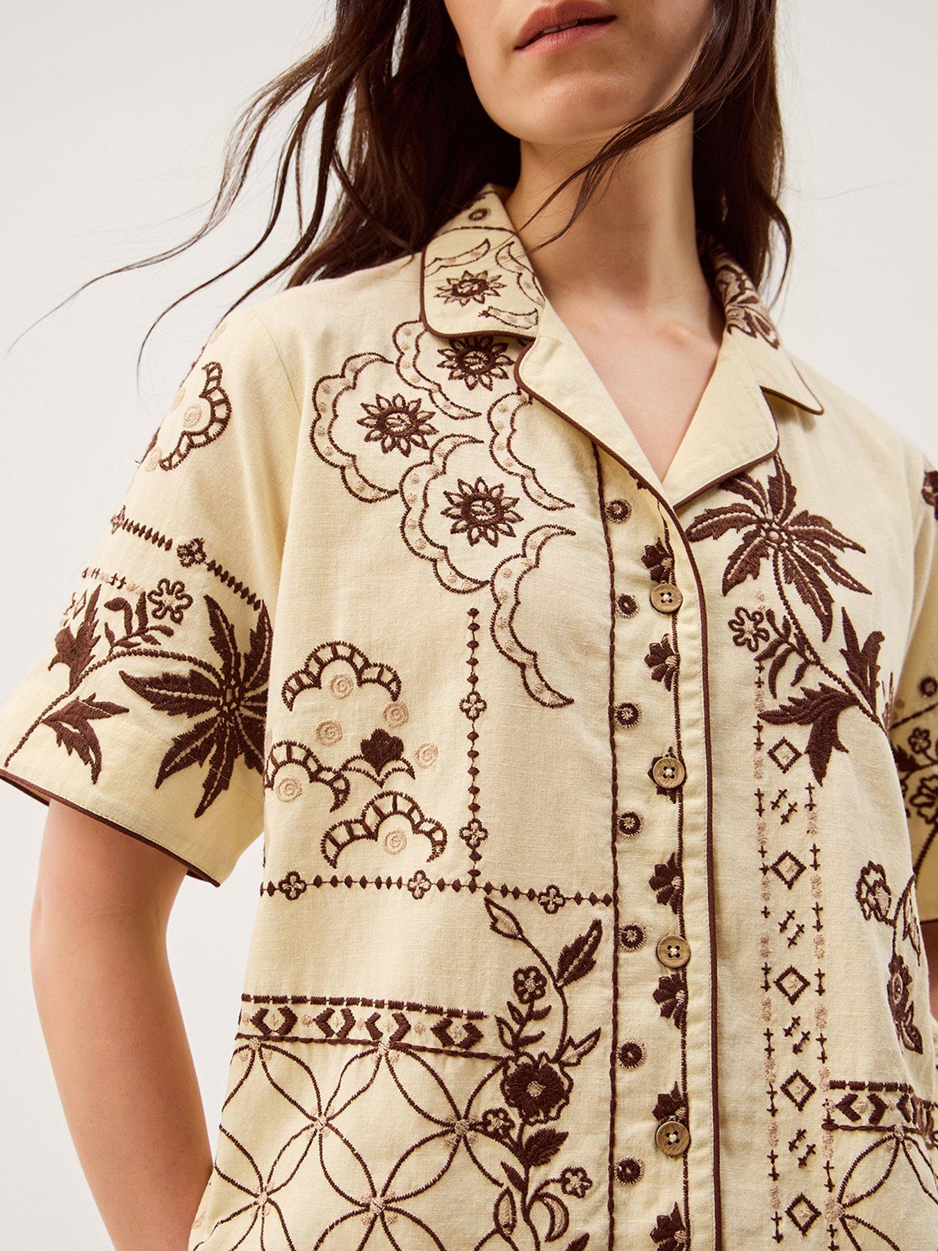 Image 4 of 5 of Monsoon Carly Shirt - Cream