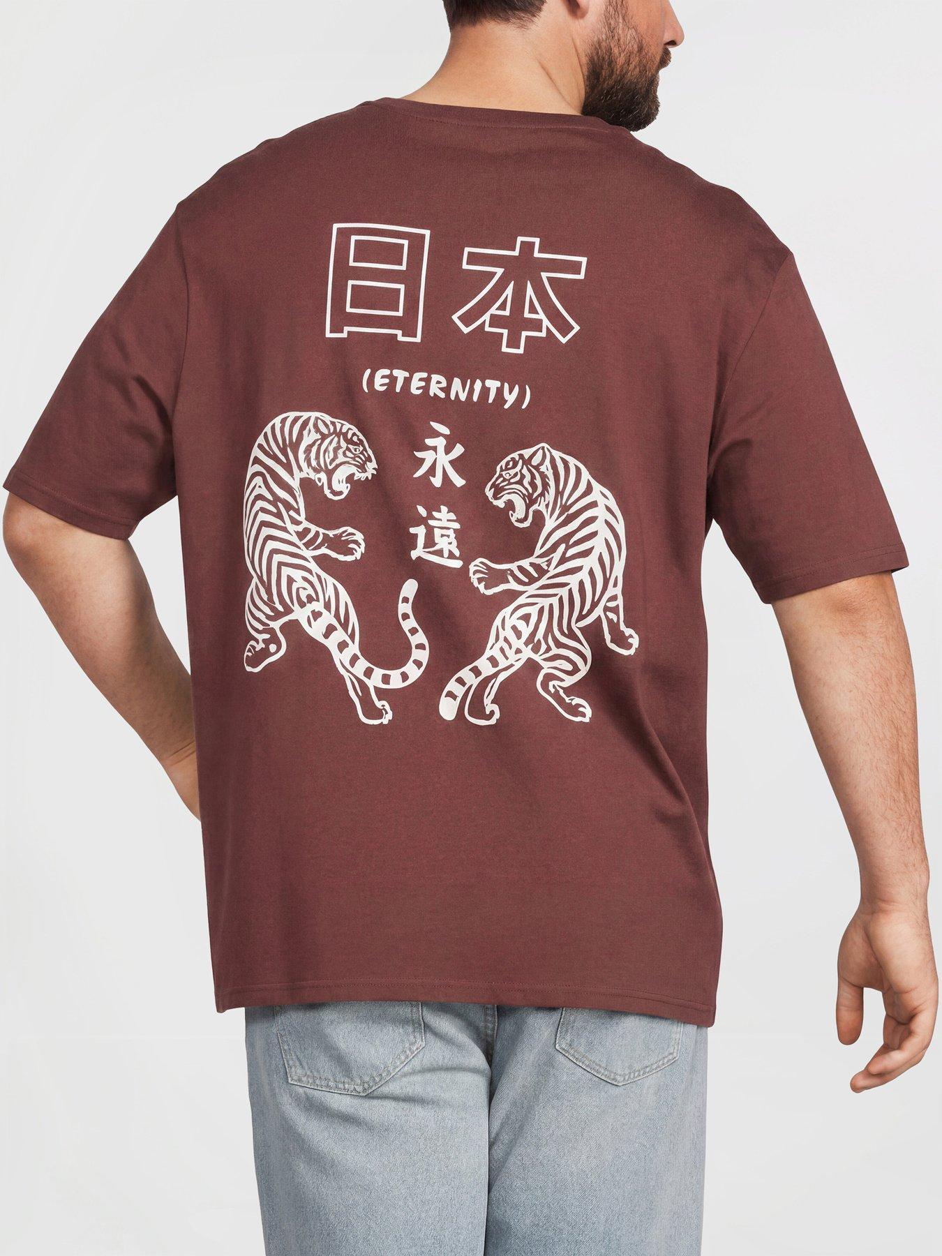 Jack & Jones Plus Boye T-Shirt, Bitter Chocolate, Size 4Xl, Men