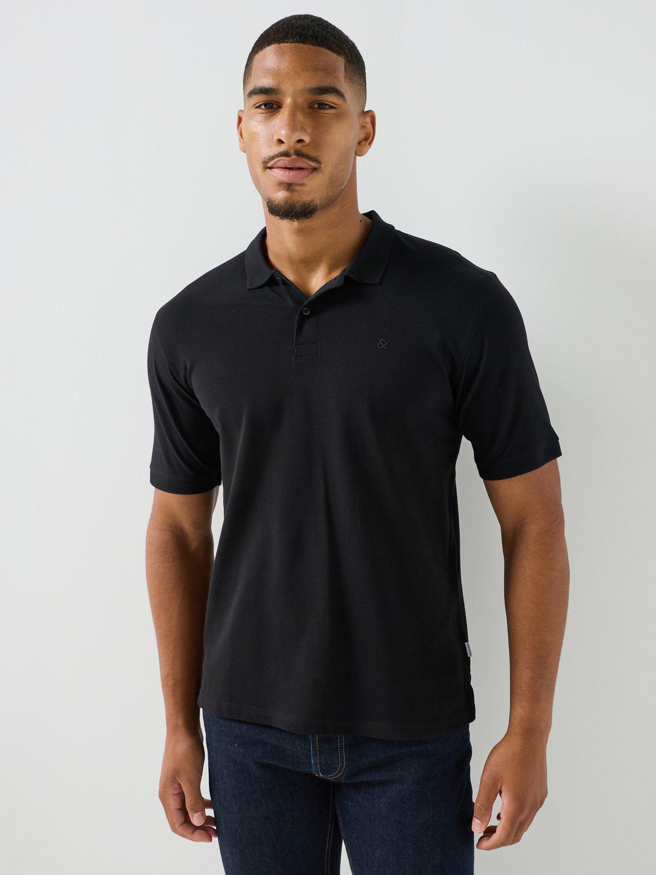 Jack And Jones Men's Black Regular Fit Collared Neck Short Sleeve Polo Shirt - S - Image 7