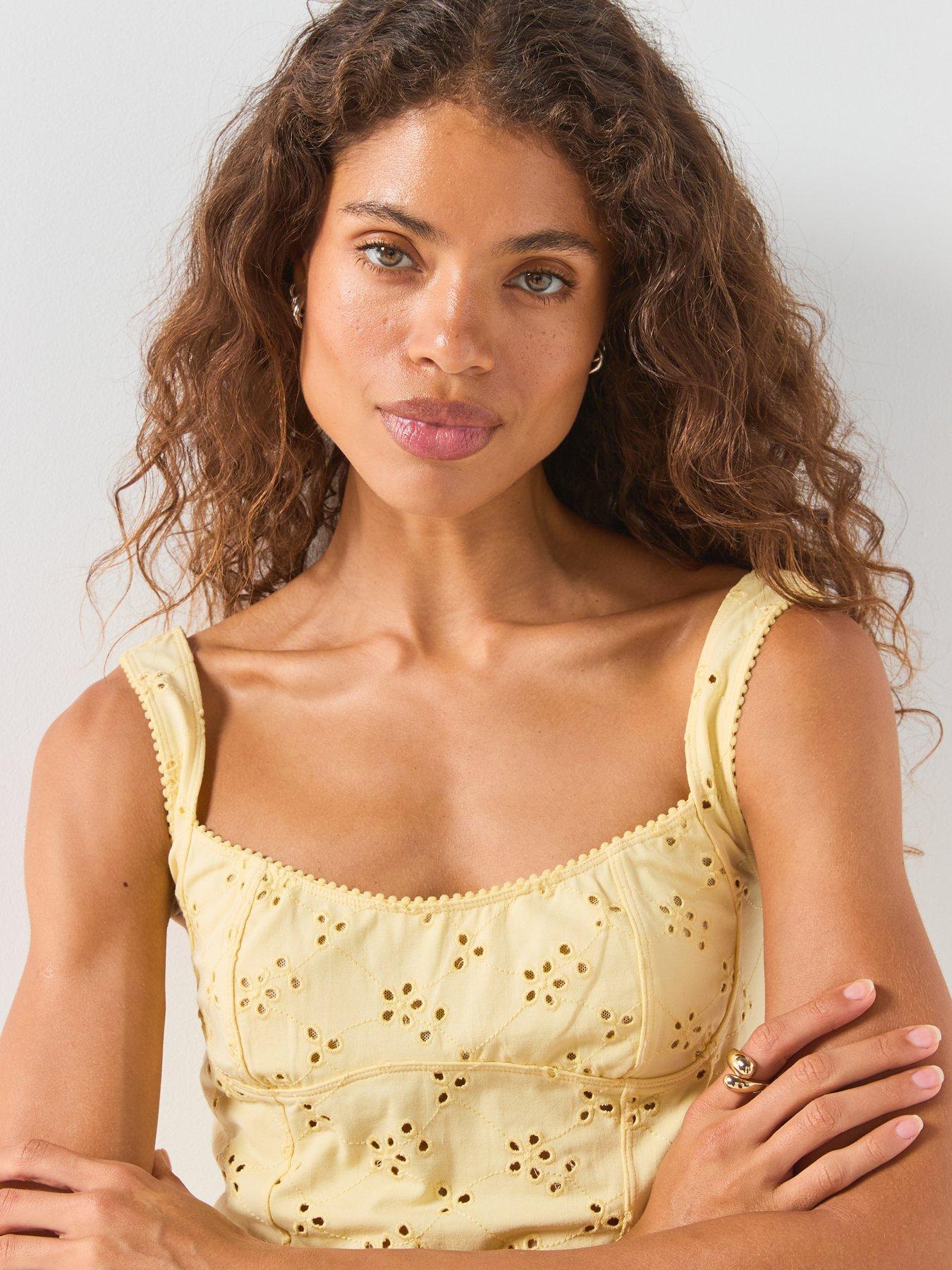 Image 4 of 6 of FREE PEOPLE Full Bloom Eyelet Cami