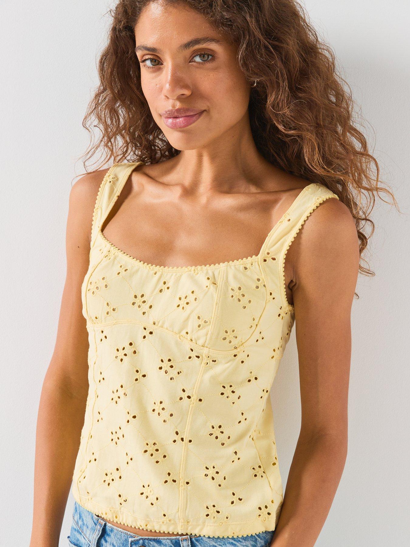 Image 5 of 6 of FREE PEOPLE Full Bloom Eyelet Cami