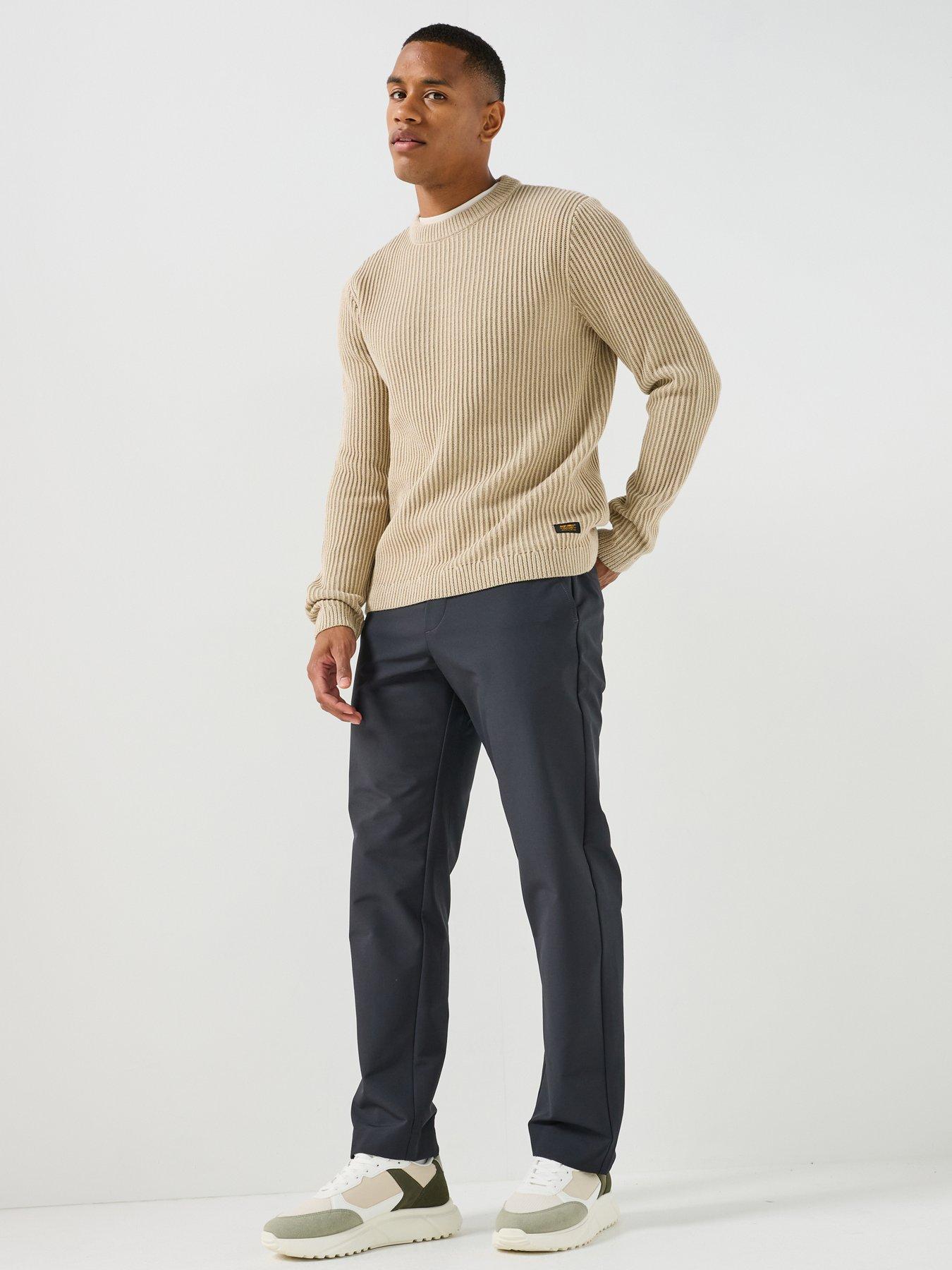 Image 3 of 5 of Jack & Jones Dover Crew Neck Knitted Jumper - Cream